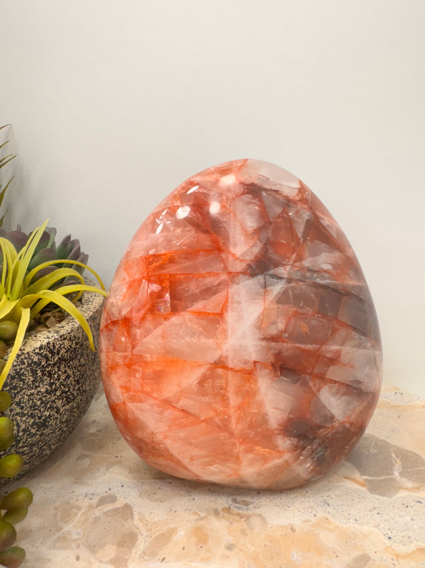 Fire Quartz Freeform 1850g