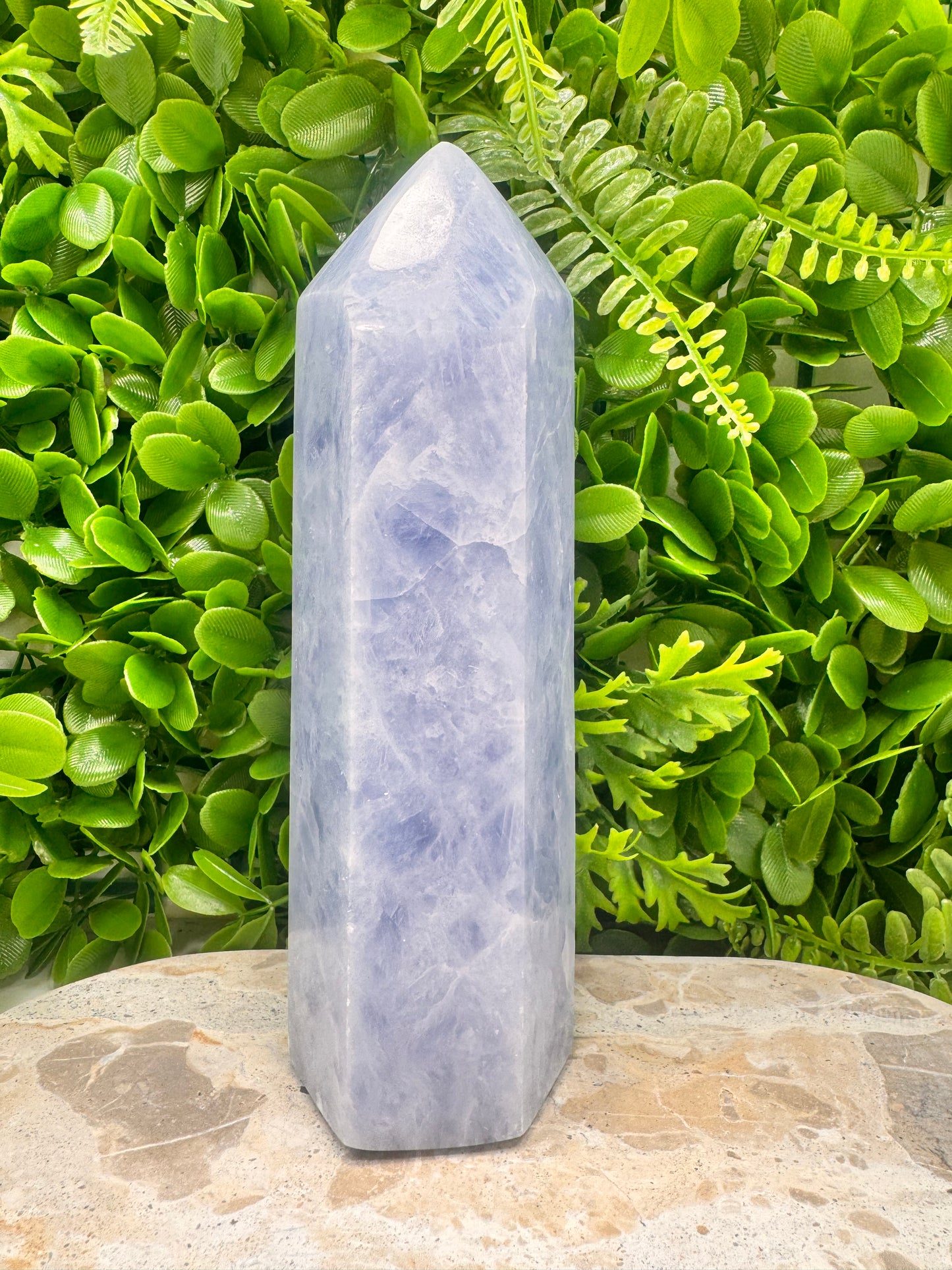 Blue Calcite Tower 1220g