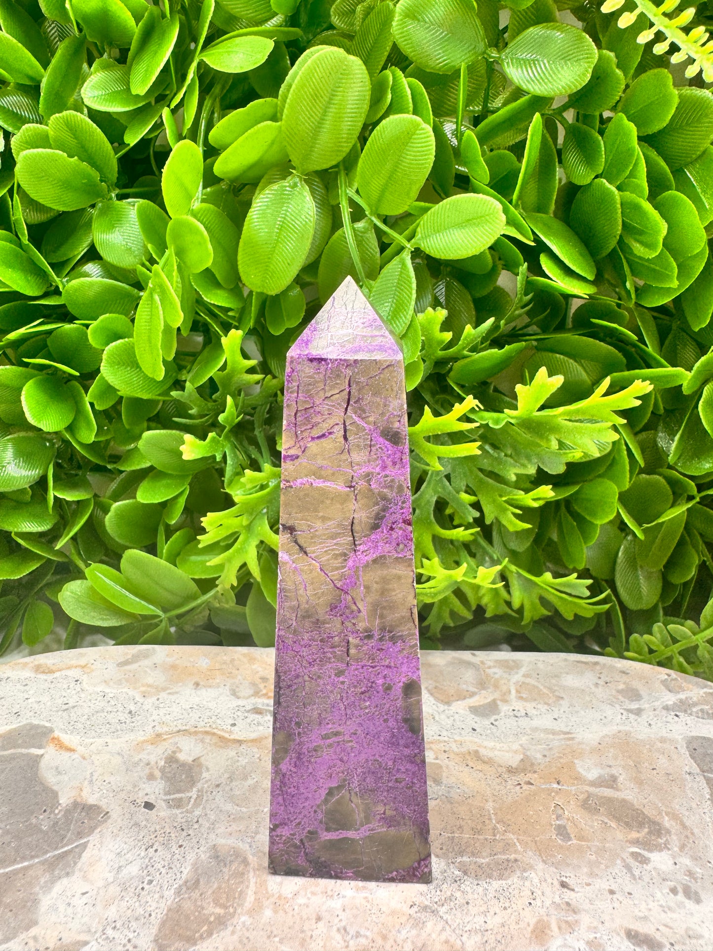 Stichtite With Serpentine Tower 126g