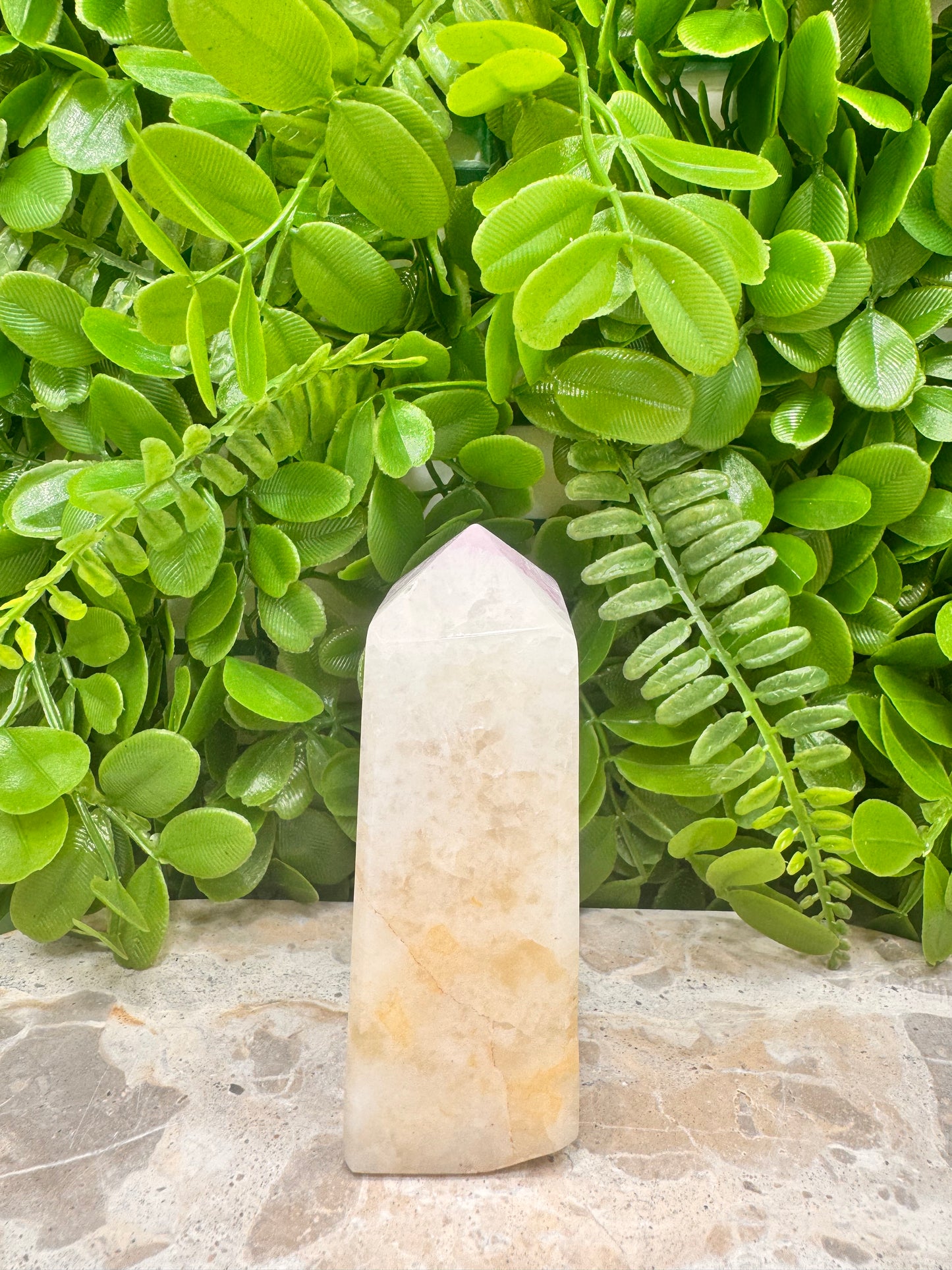 Pink Aragonite Tower 364g