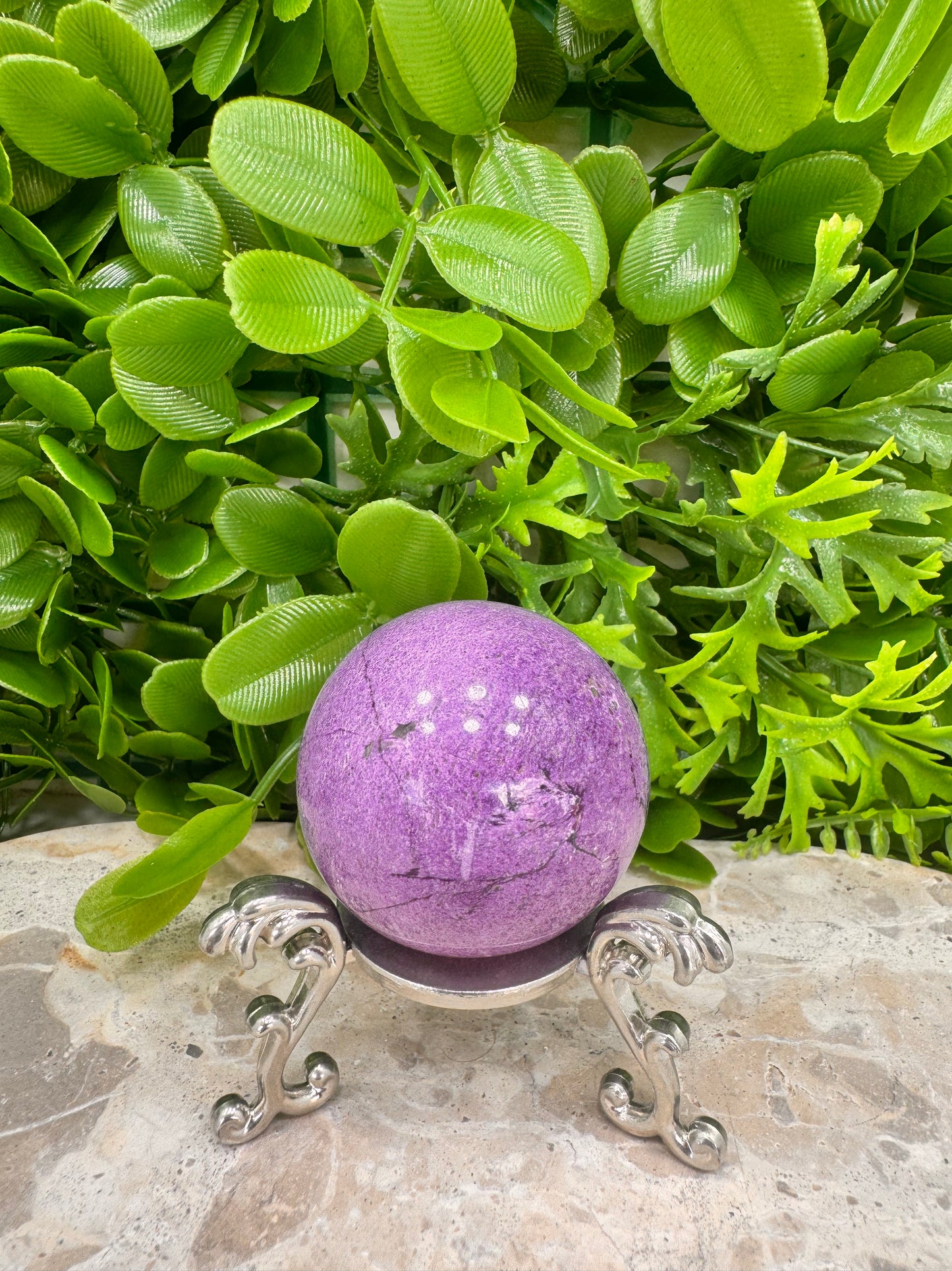 Stichtite / Serpentine Sphere 130g