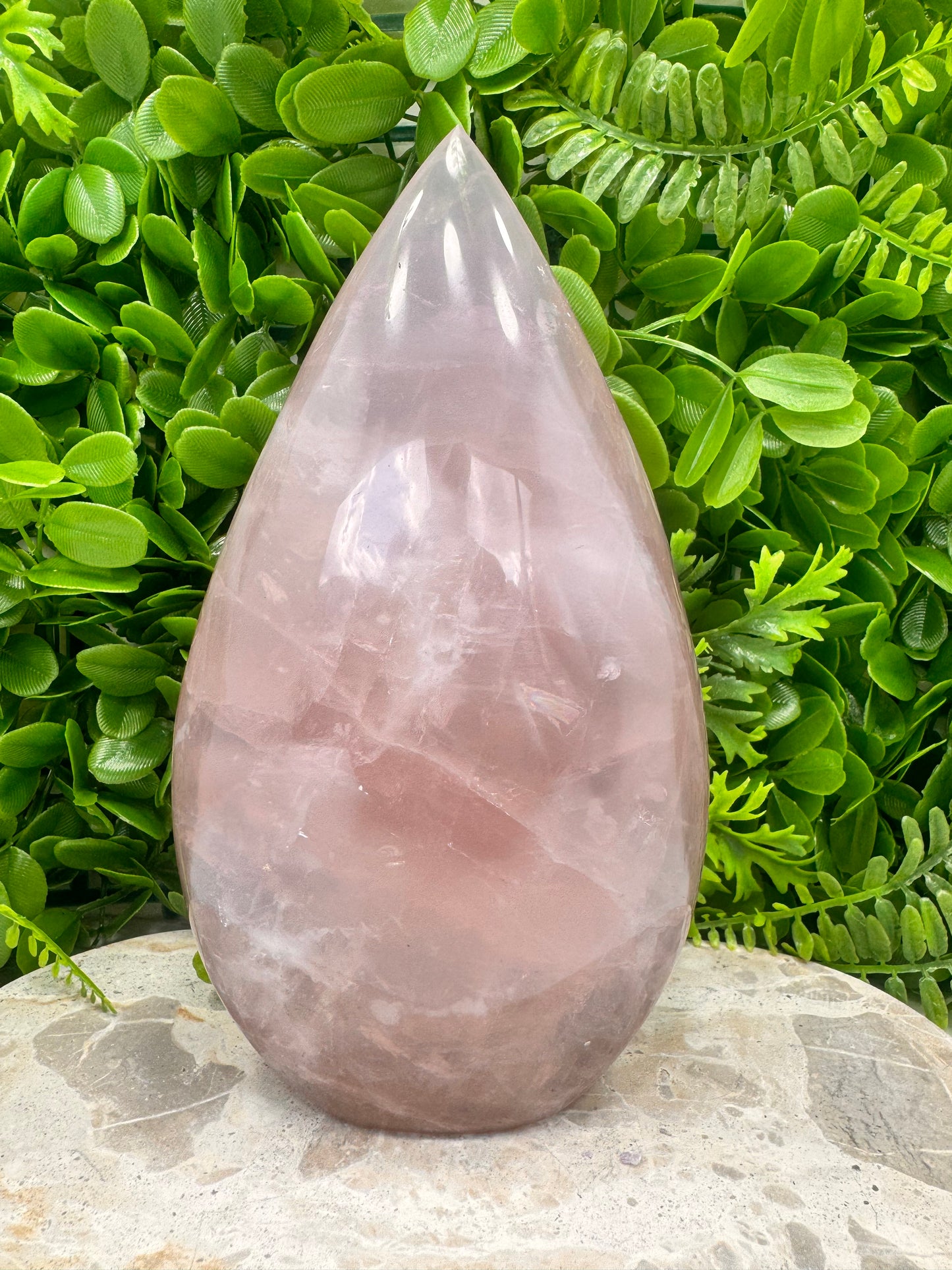 Rose/Lavender Quartz Teardrop 2270g