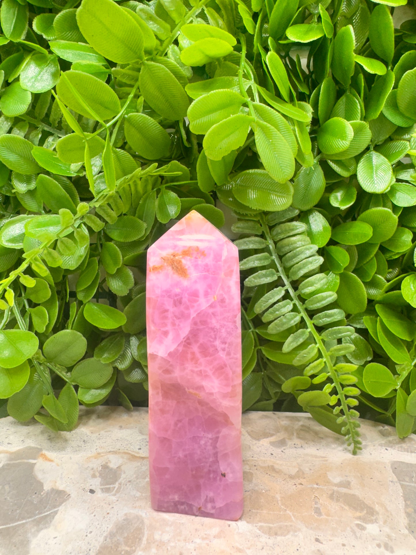 Pink Arogonite Tower 316g