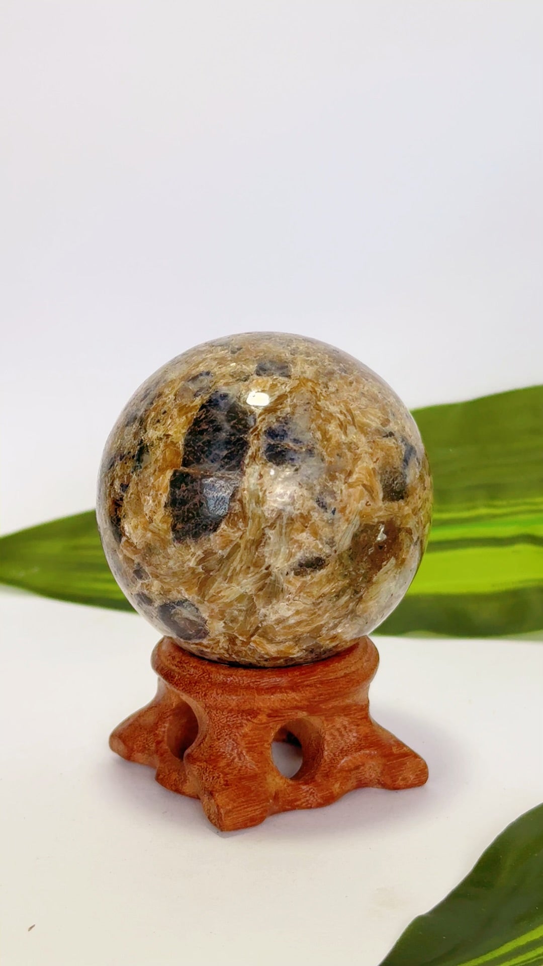 Blue Sapphire and Mica Sphere 278g
