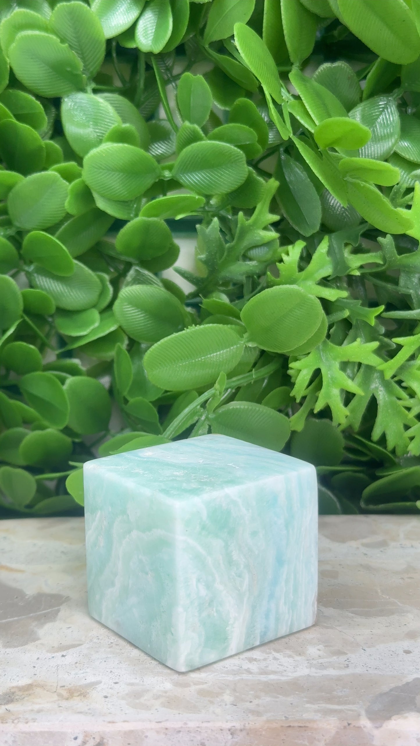 Caribbean Calcite Cube 214g