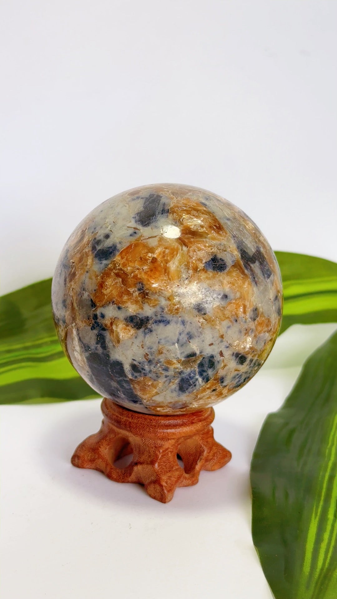 Blue Sapphire and Mica Sphere 726g