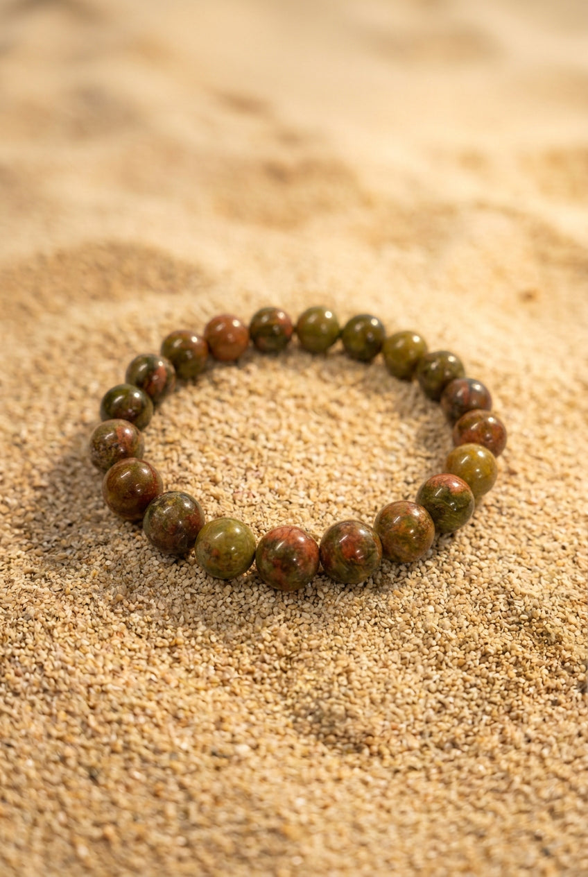 Unakite Bracelet | Healing • Balance • Growth
