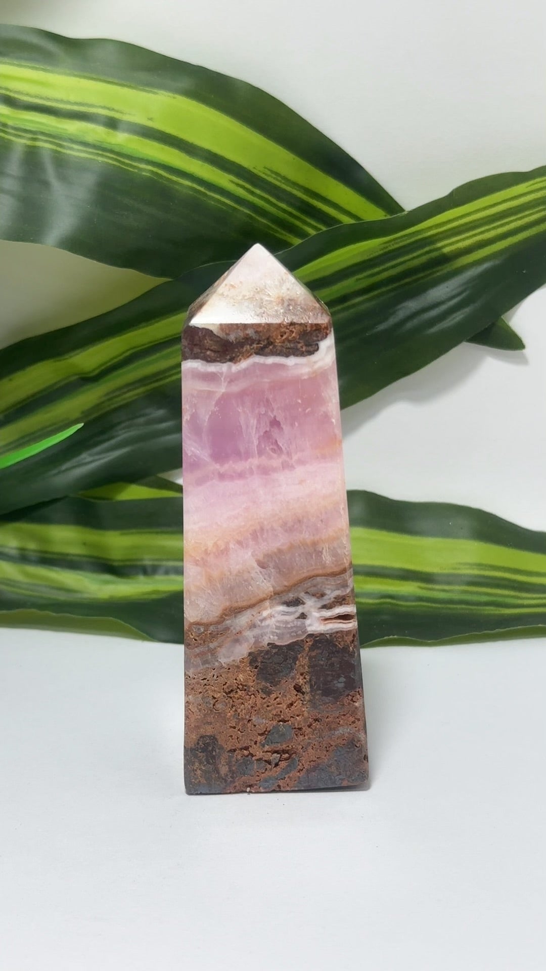 Pink Aragonite Tower 324g