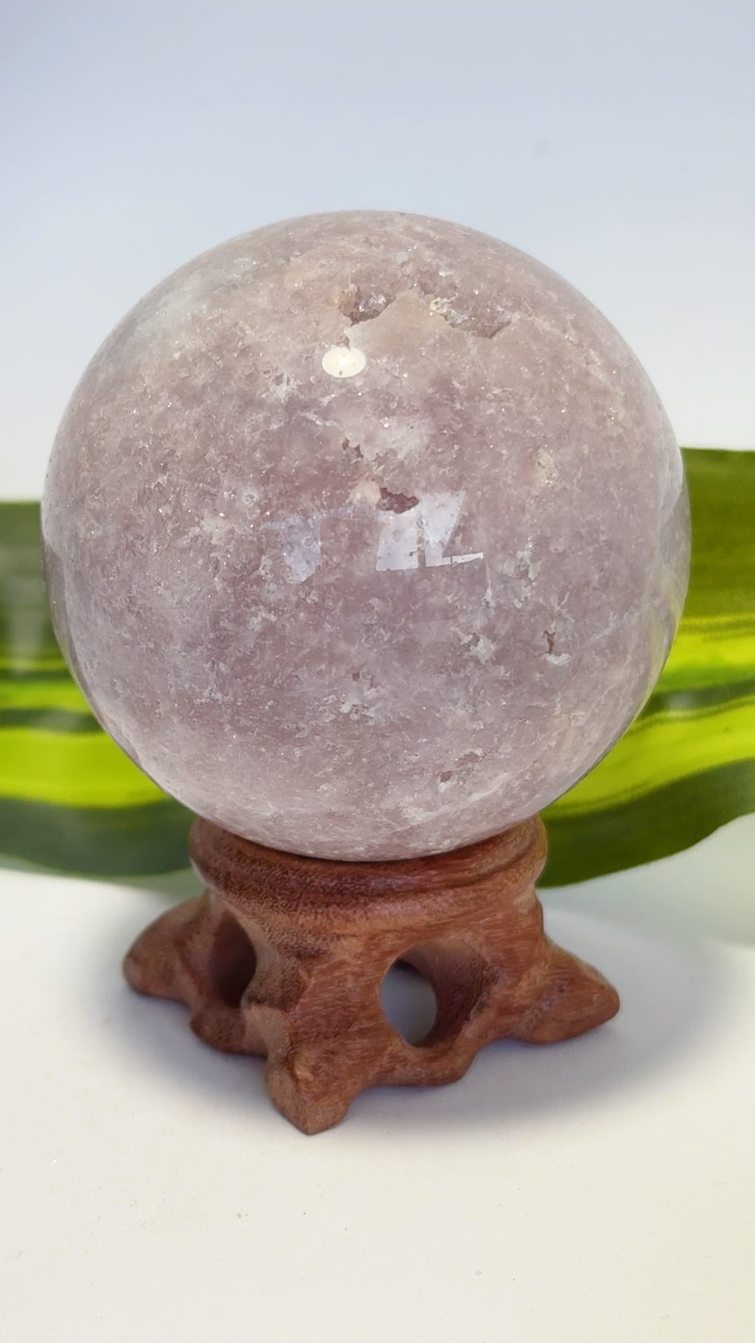 Pink Amethyst Sphere 357g