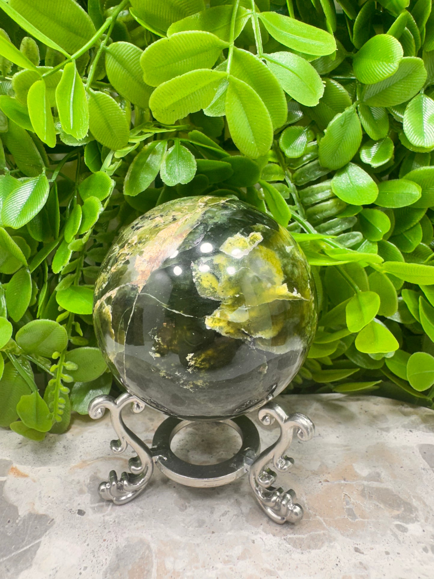Nephrite Jade Sphere 518g