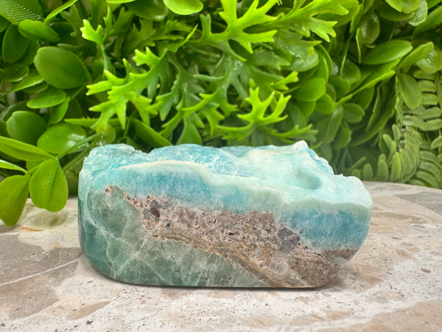 Hemimorphite with Smithsonite Heart 284g