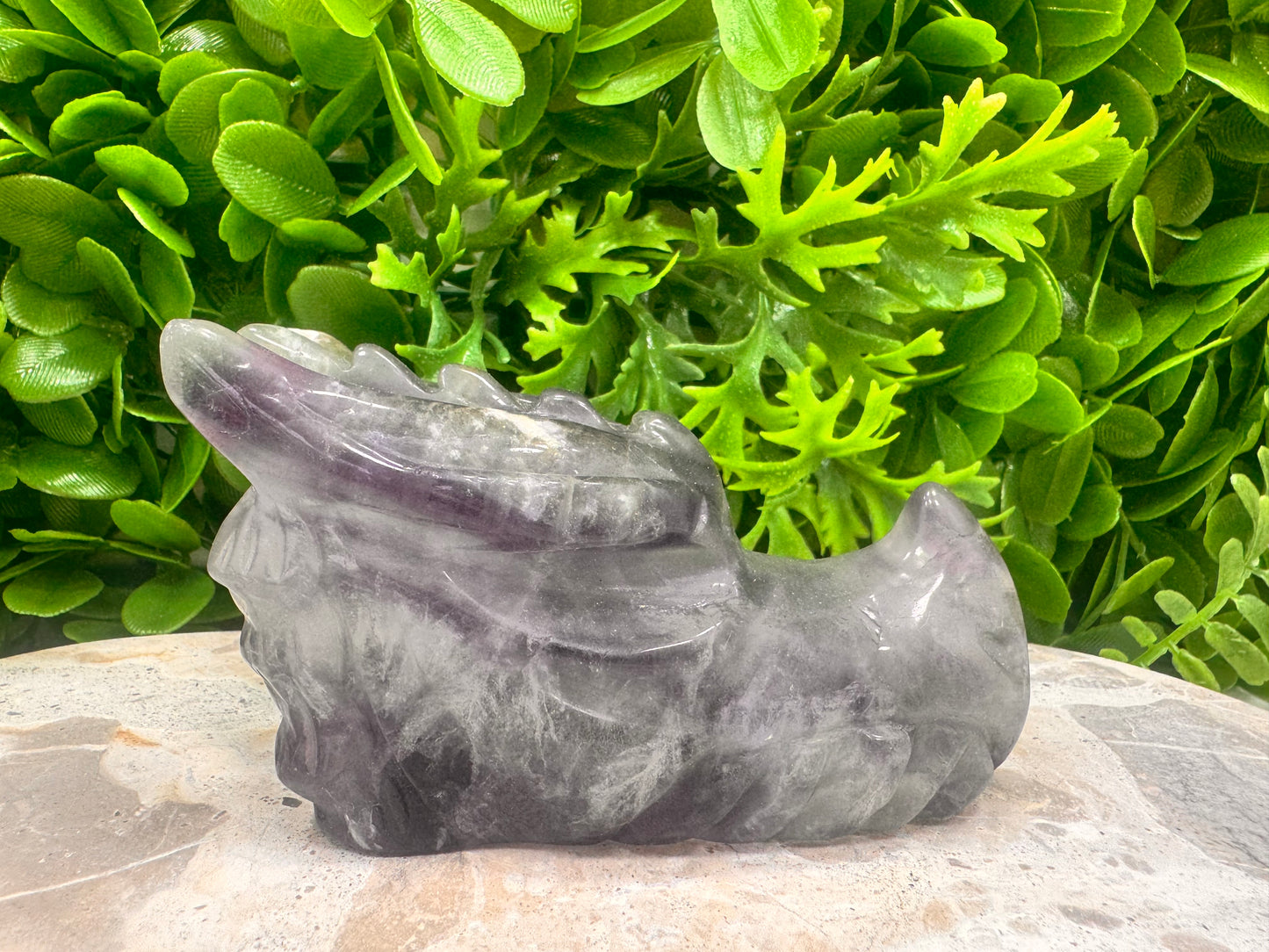 Rainbow Fluorite Dragon 522g