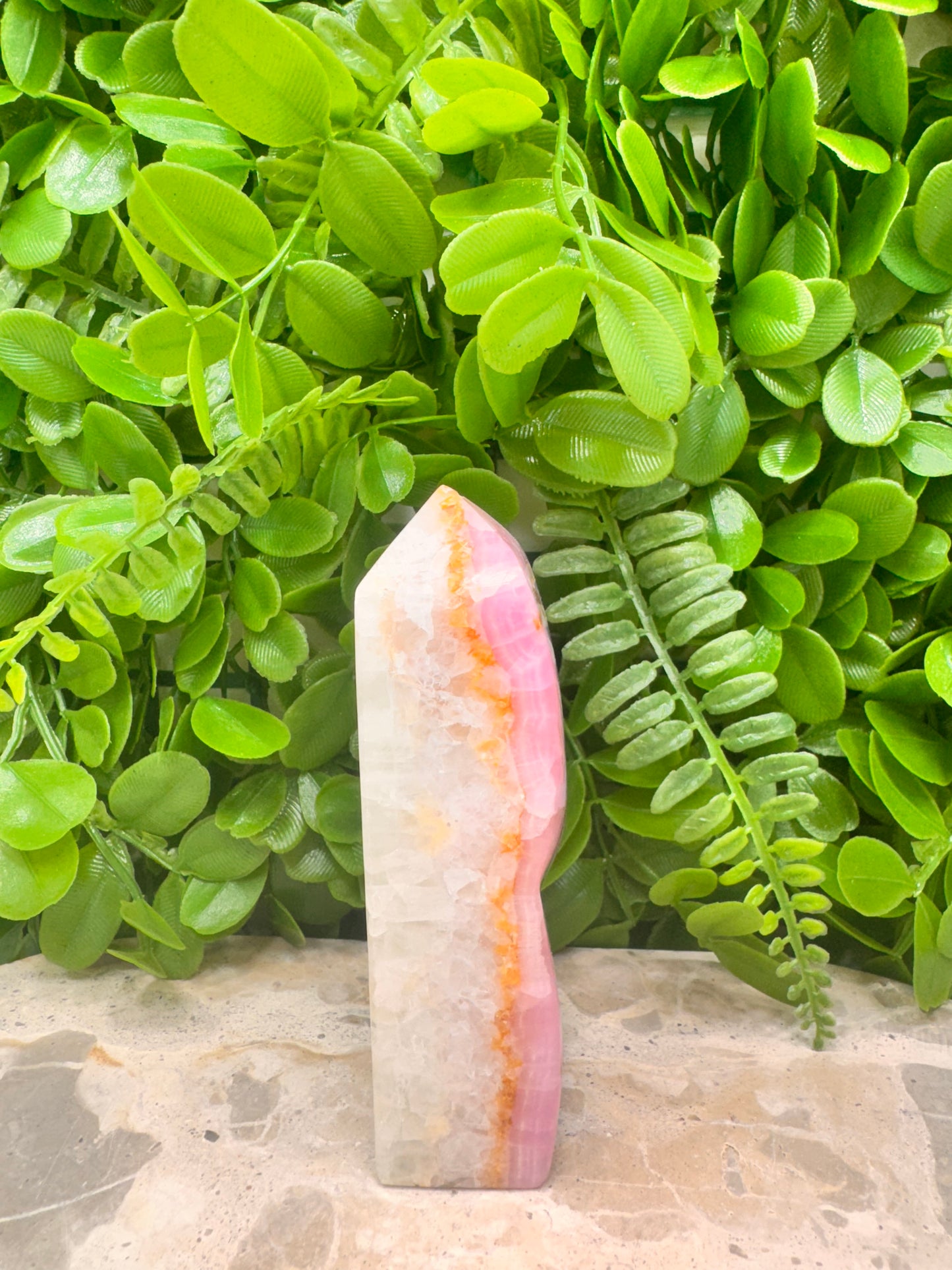 Pink Arogonite Tower 316g