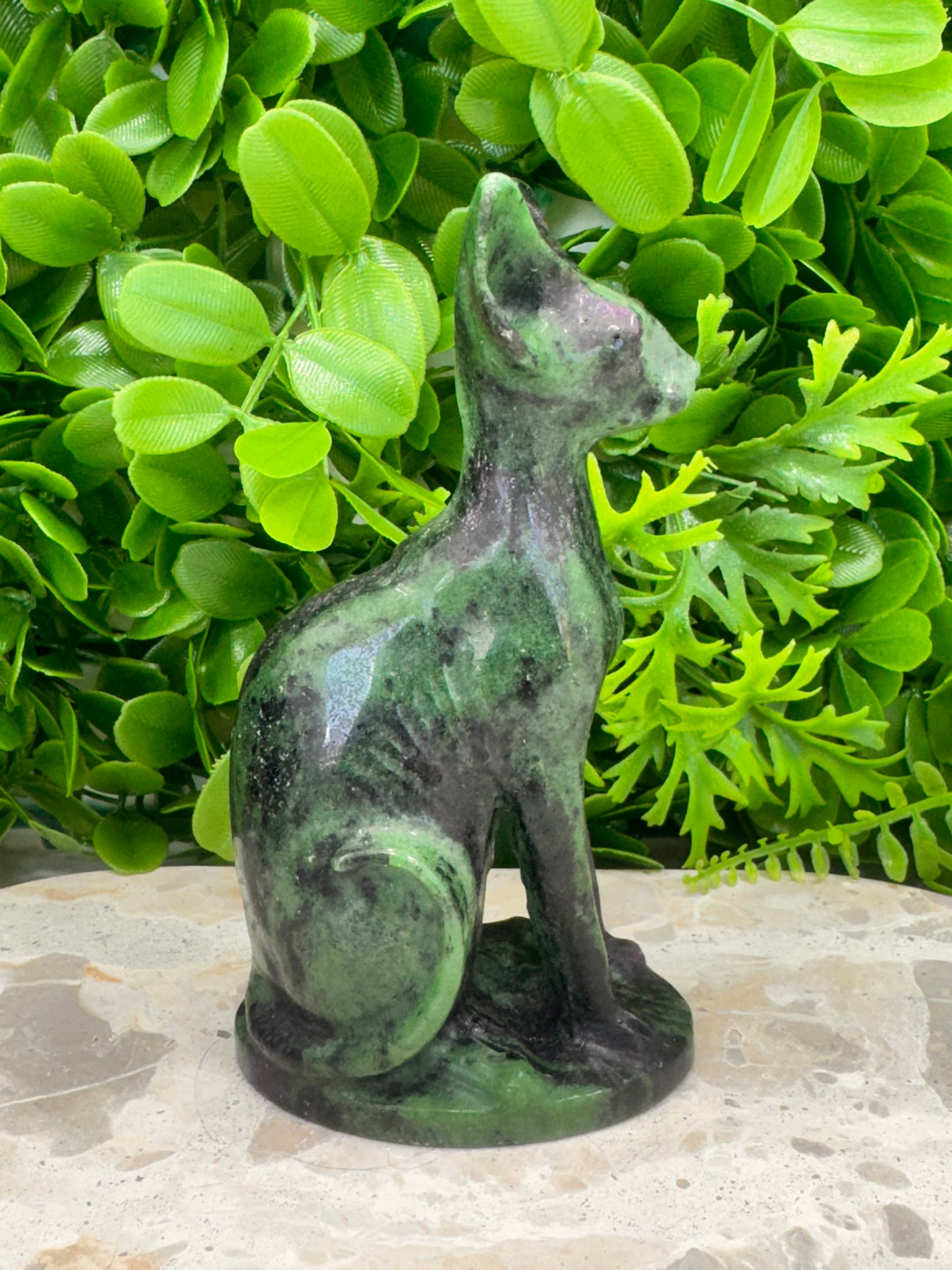 Ruby Zoisite Egyptian Cat 522g