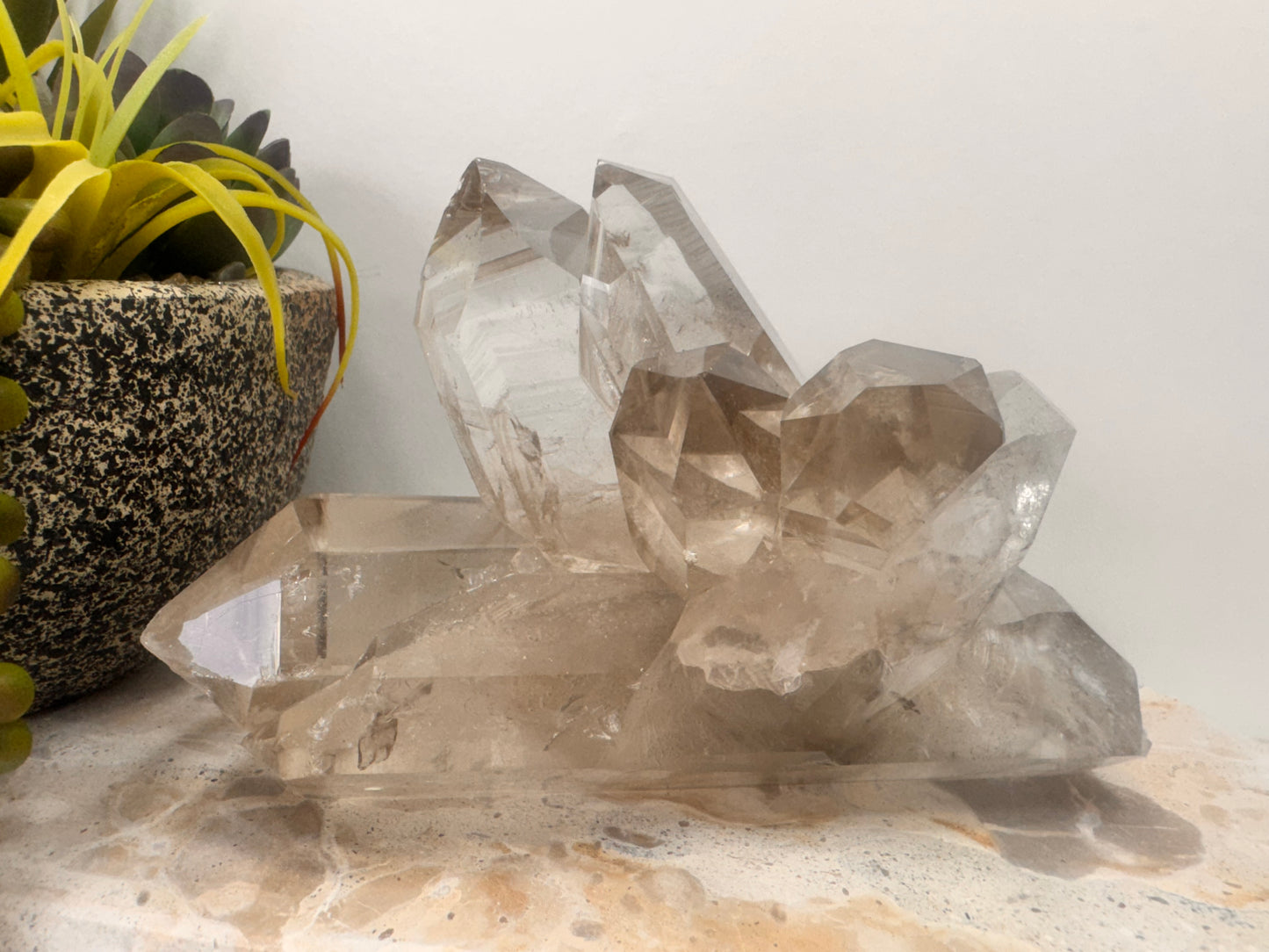 Black Phantom Quartz Freeform 844g