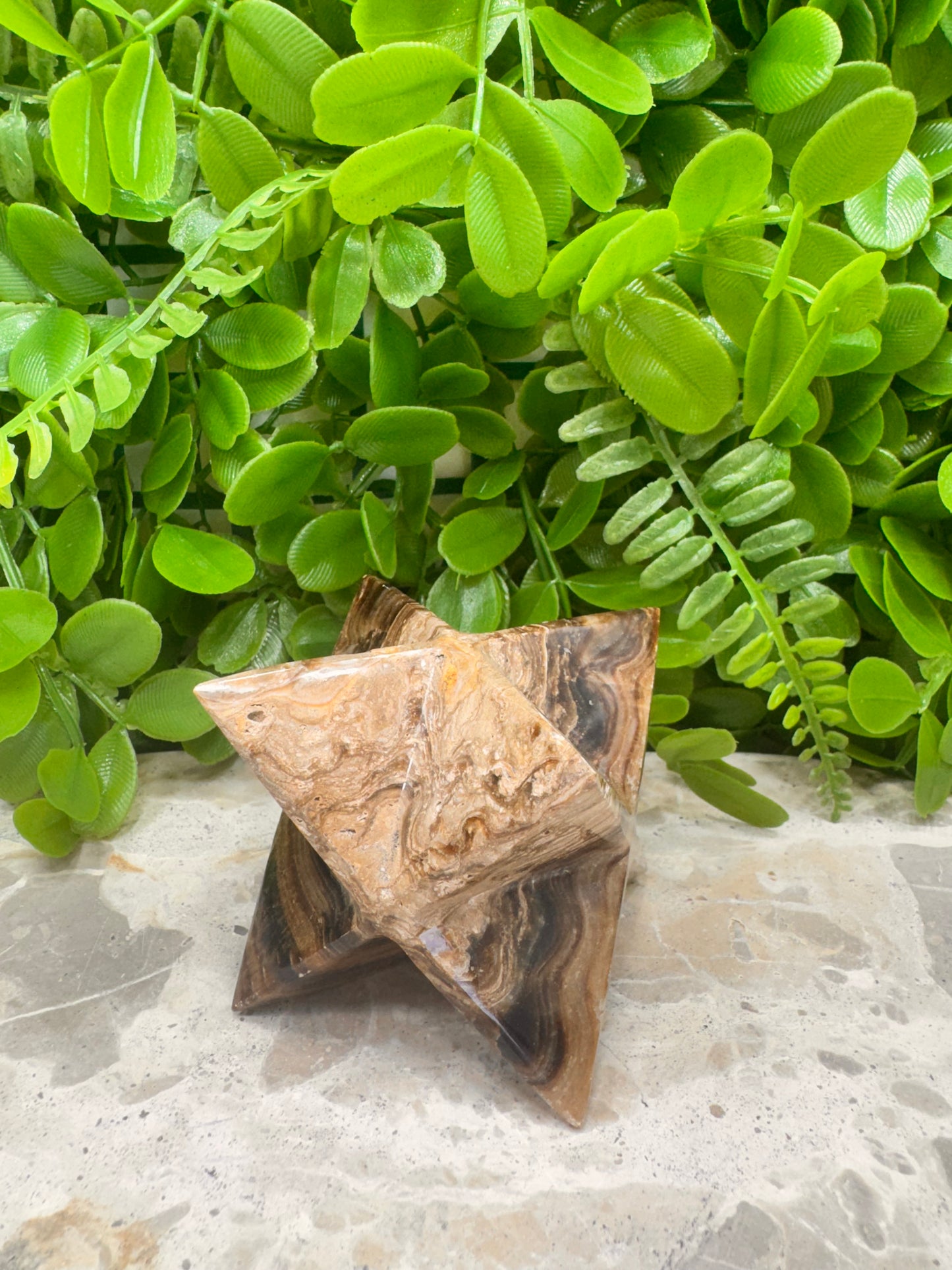 Chocolate Calcite Merkaba 314g