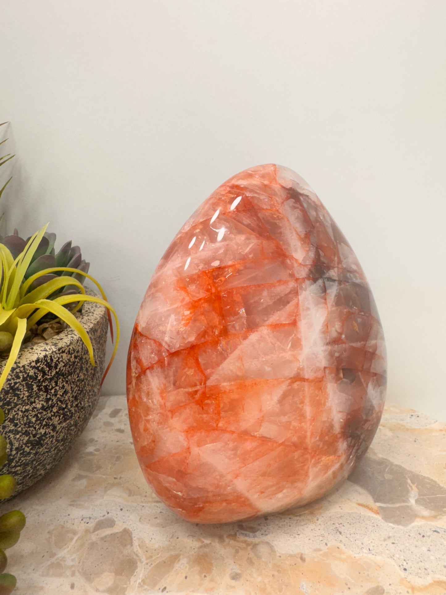 Fire Quartz Freeform 1850g