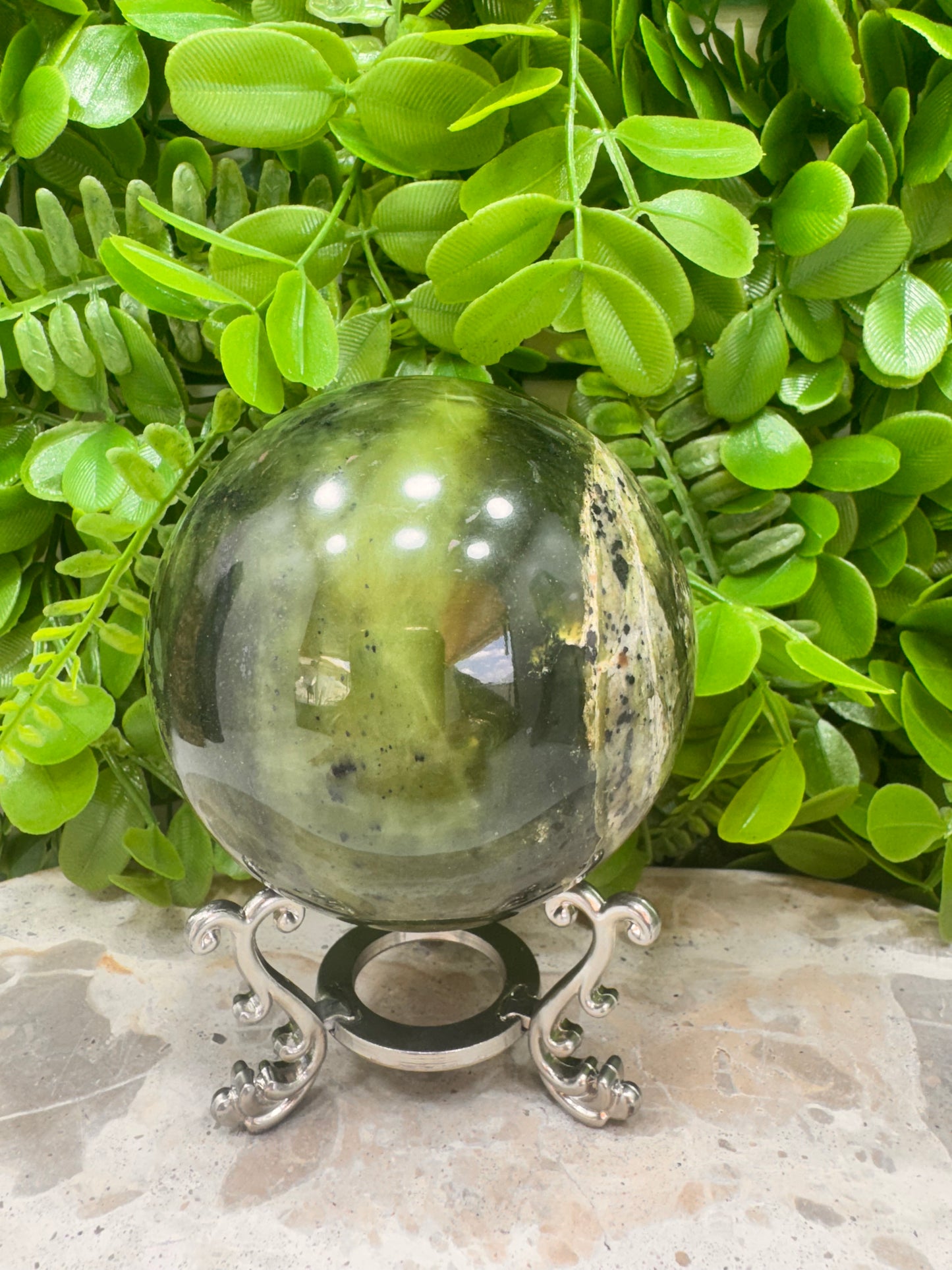 Nephrite Jade Sphere 856g