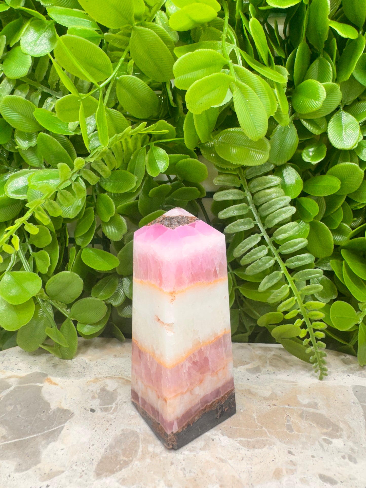 Pink Aragonite Tower 272g