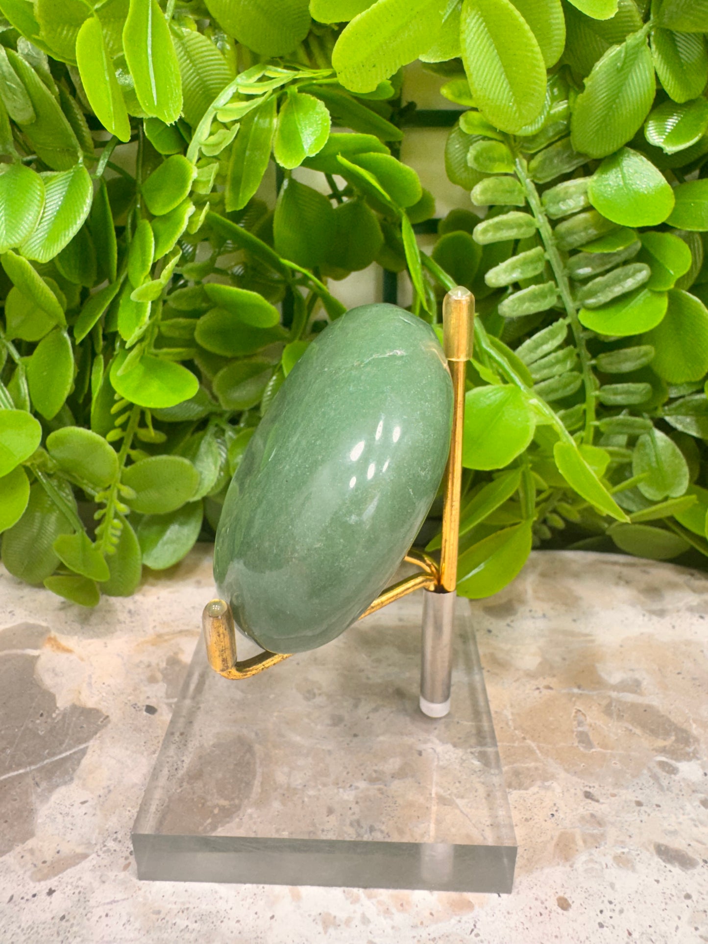 Green Aventurine Palm Stone 160g