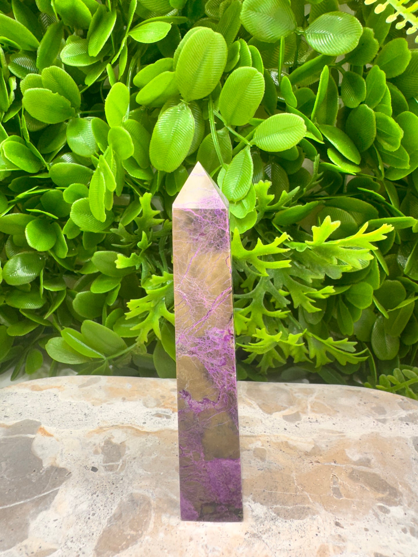 Stichtite With Serpentine Tower 126g