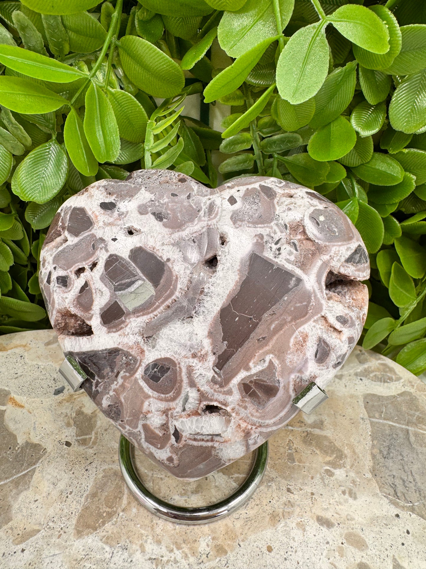Chocolate Aragonite Heart 396g
