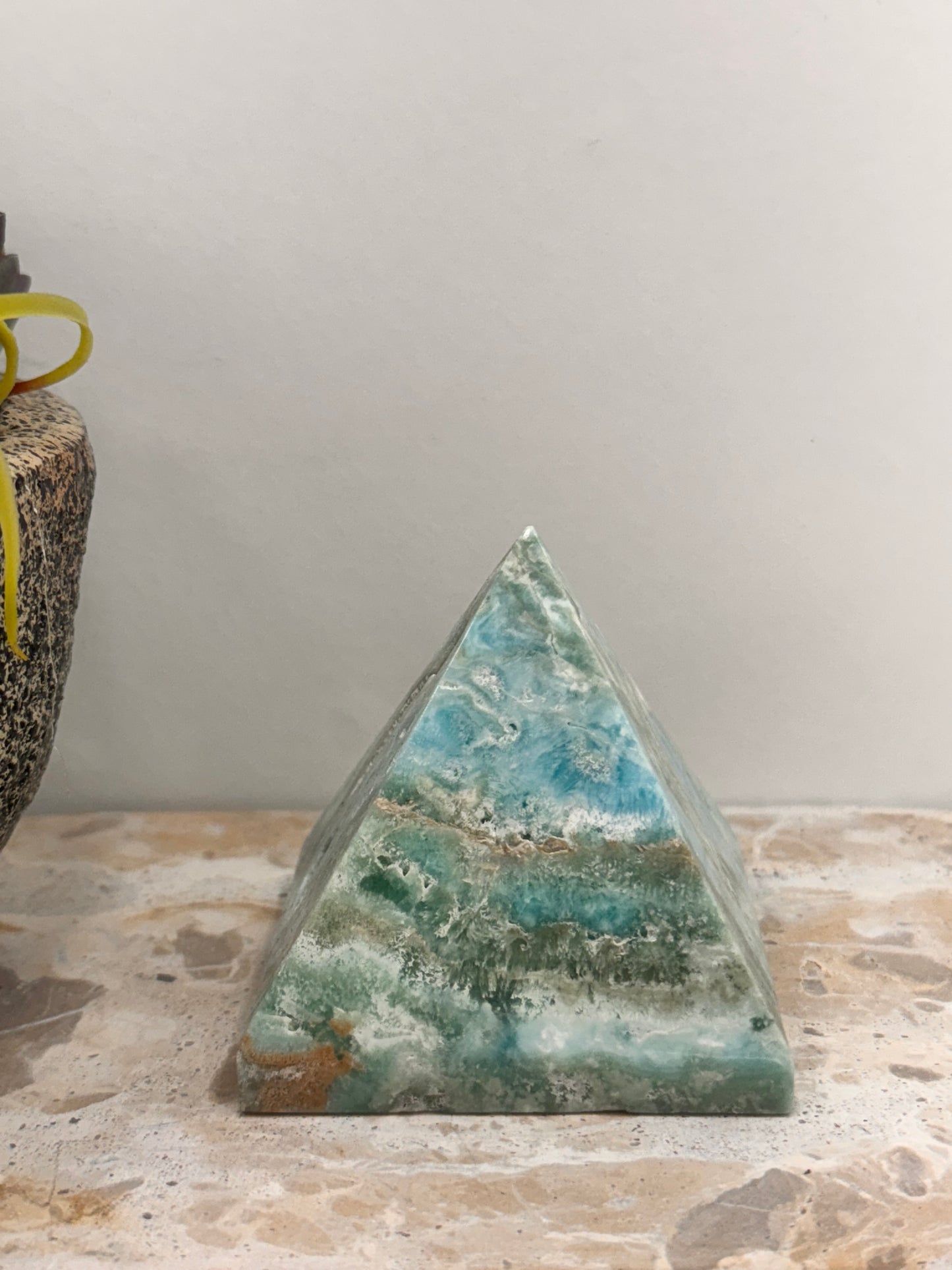 Aragonite & Smithsonite Pyramid 302g