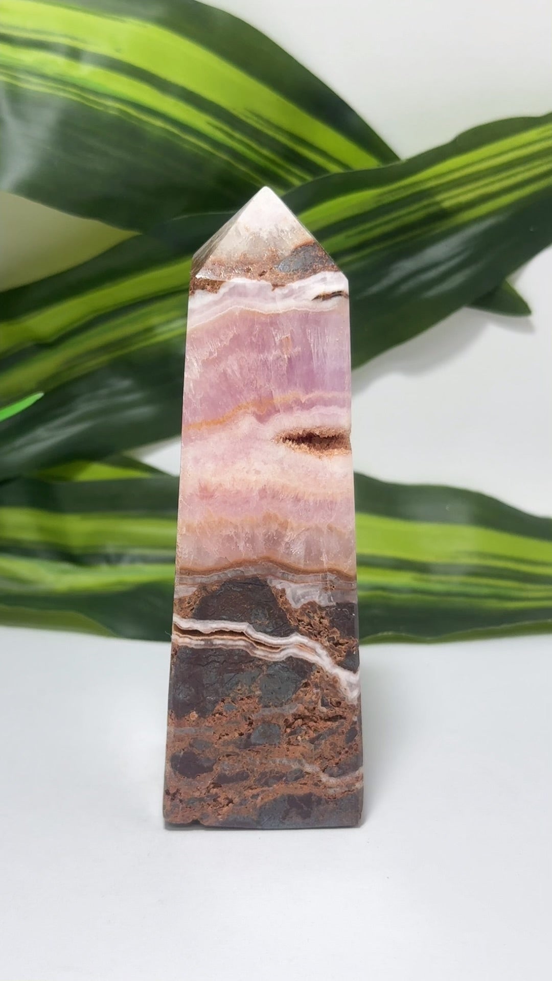 Pink Aragonite Tower 324g