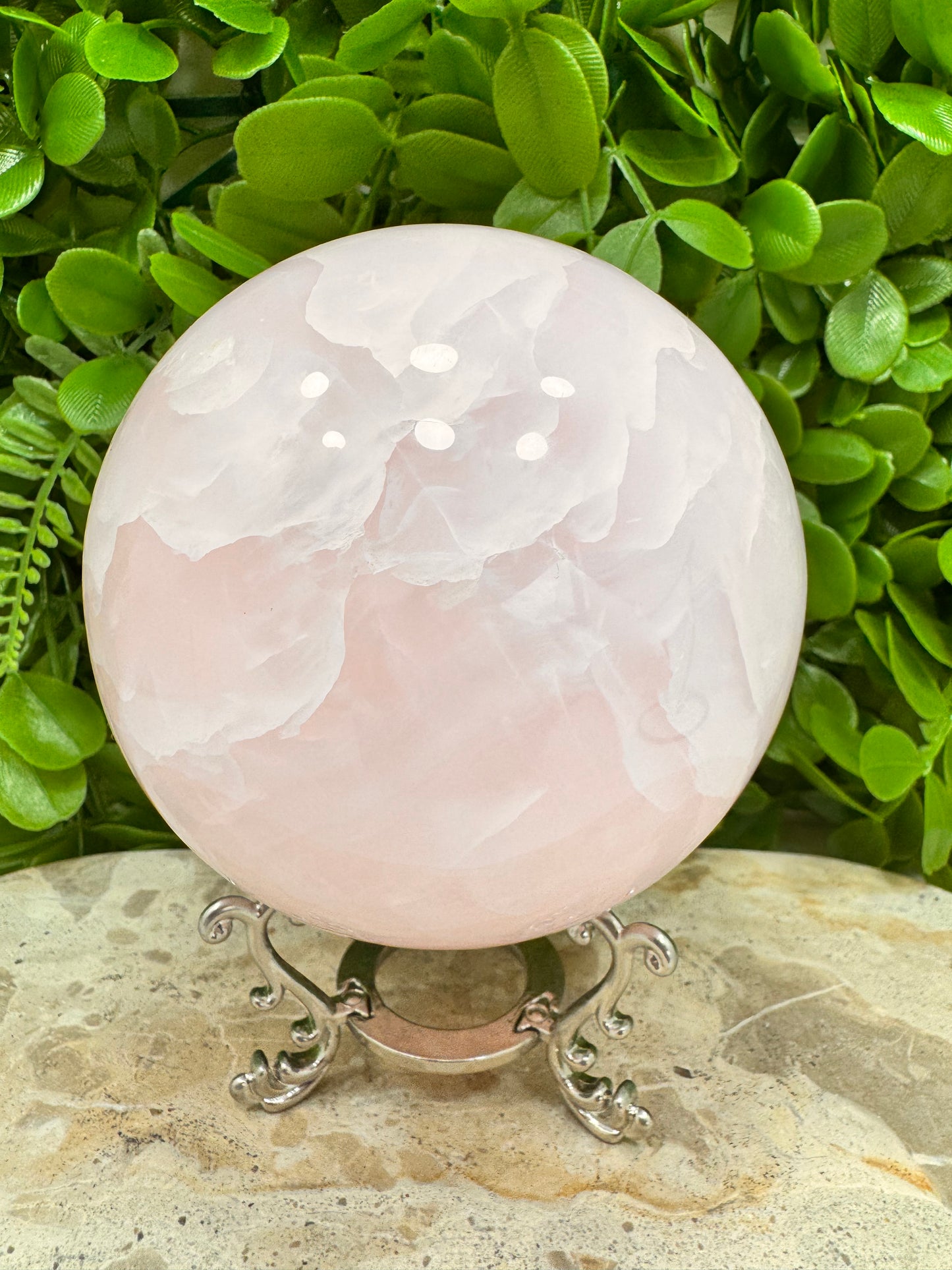 Pink Mangano Sphere 1542g