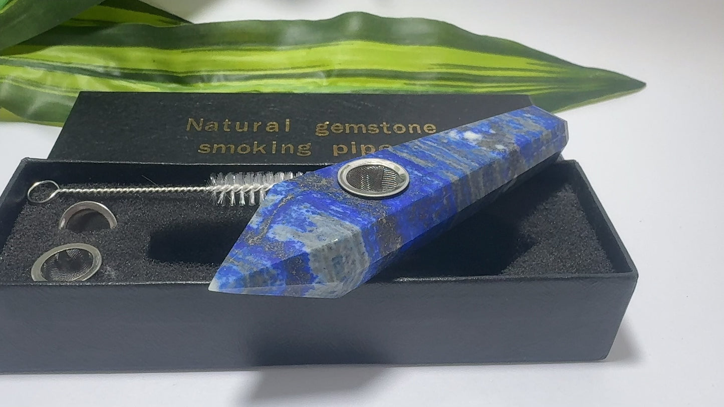 Lapis Lazuli Gemstone Pipe
