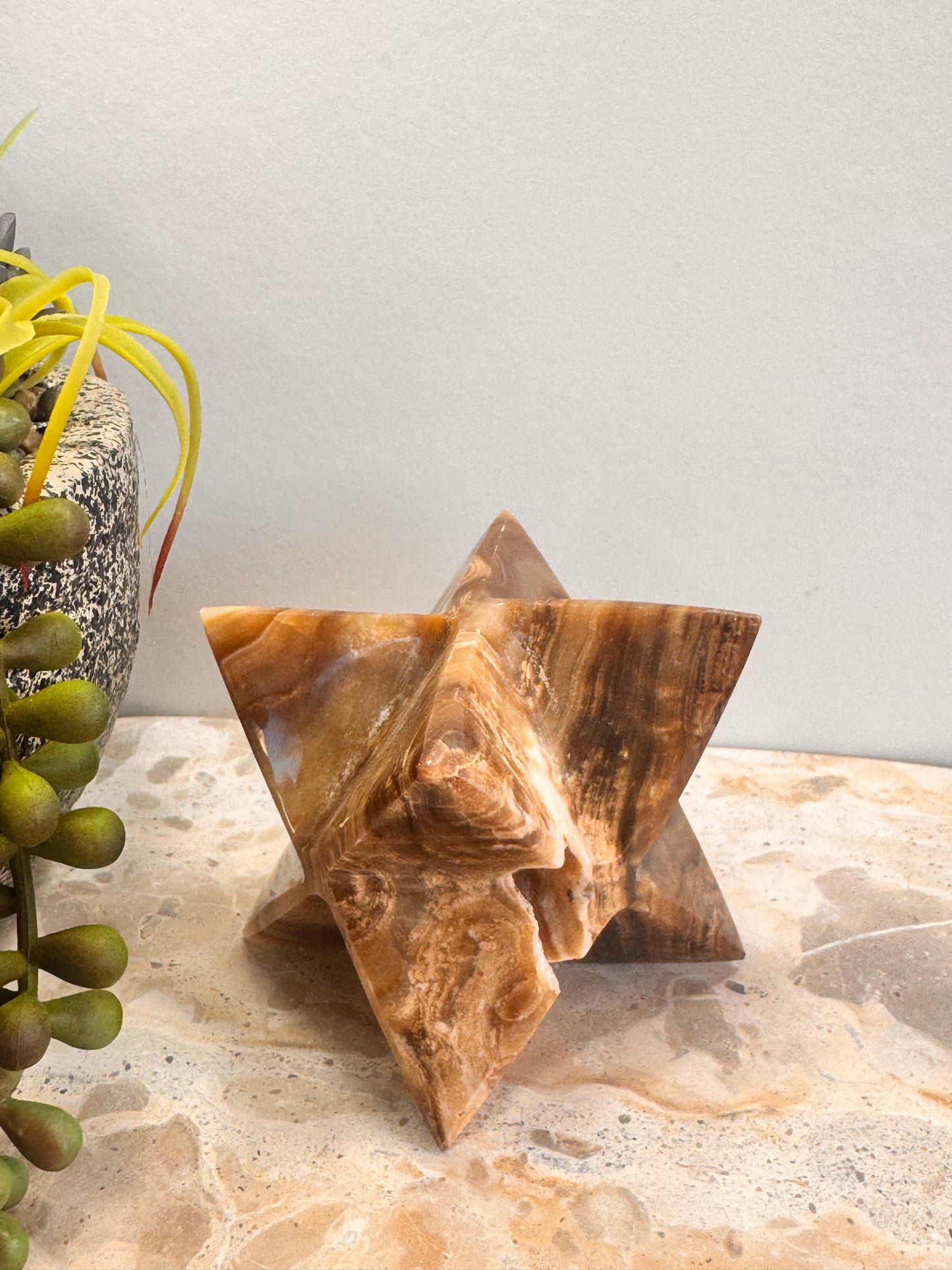 Chocolate Calcite Merkaba 286g