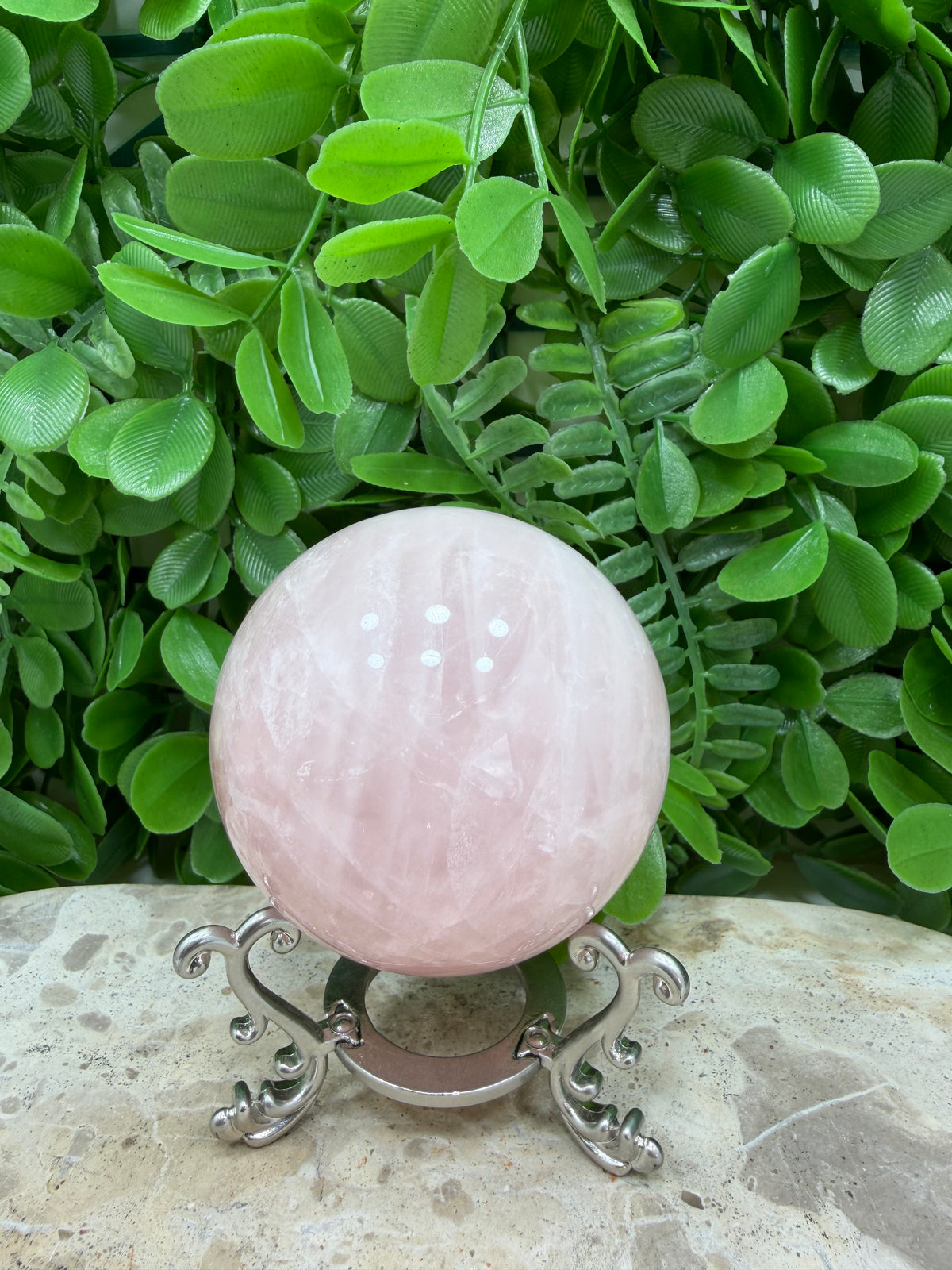 Rose Quartz Sphere | Love • Compassion • Healing