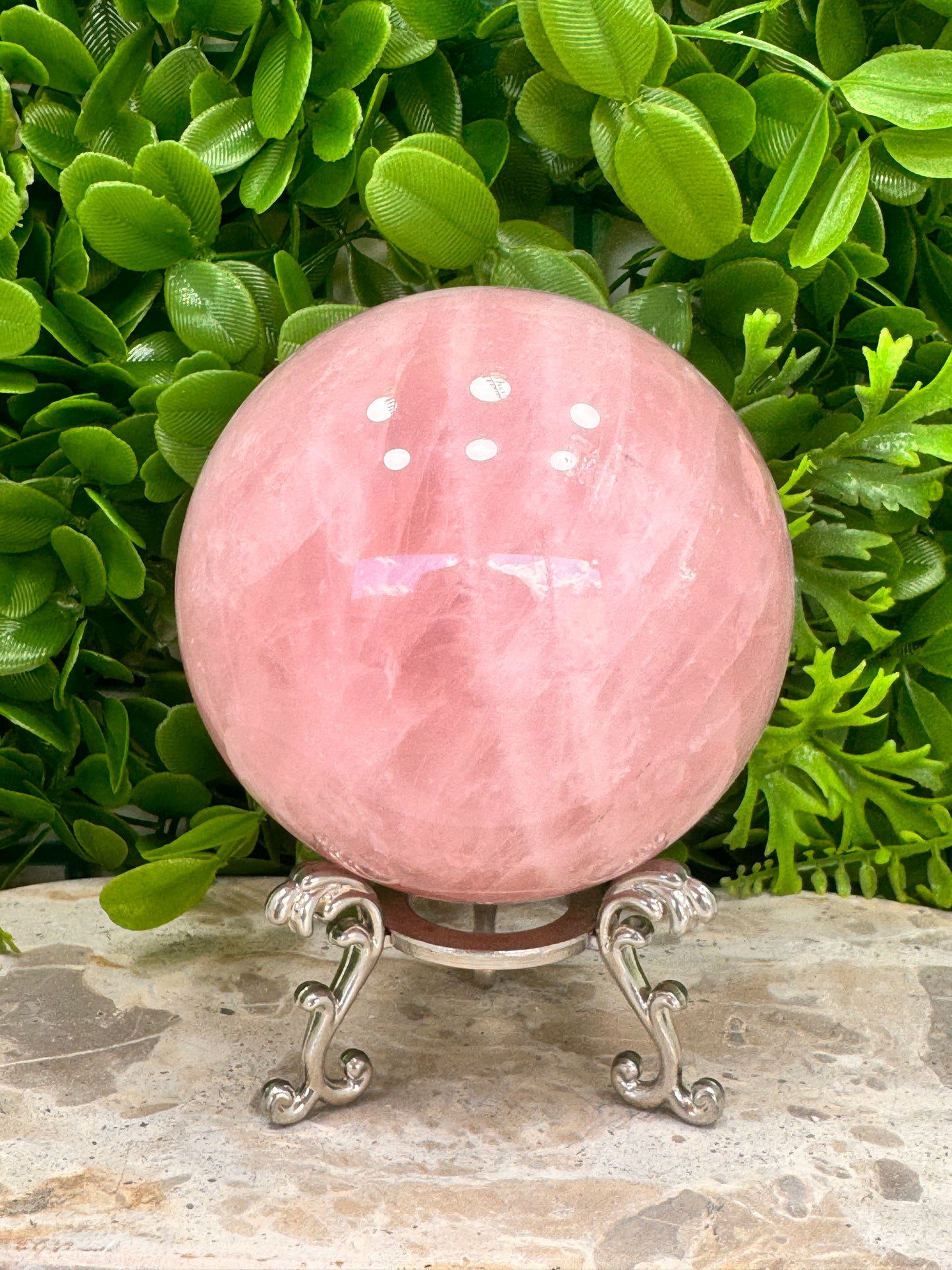 Rose Quartz Sphere 1220g