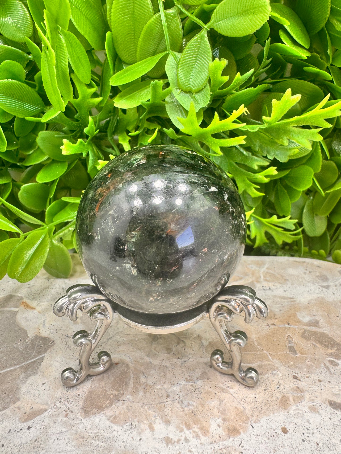 Green Tourmaline Sphere 292g