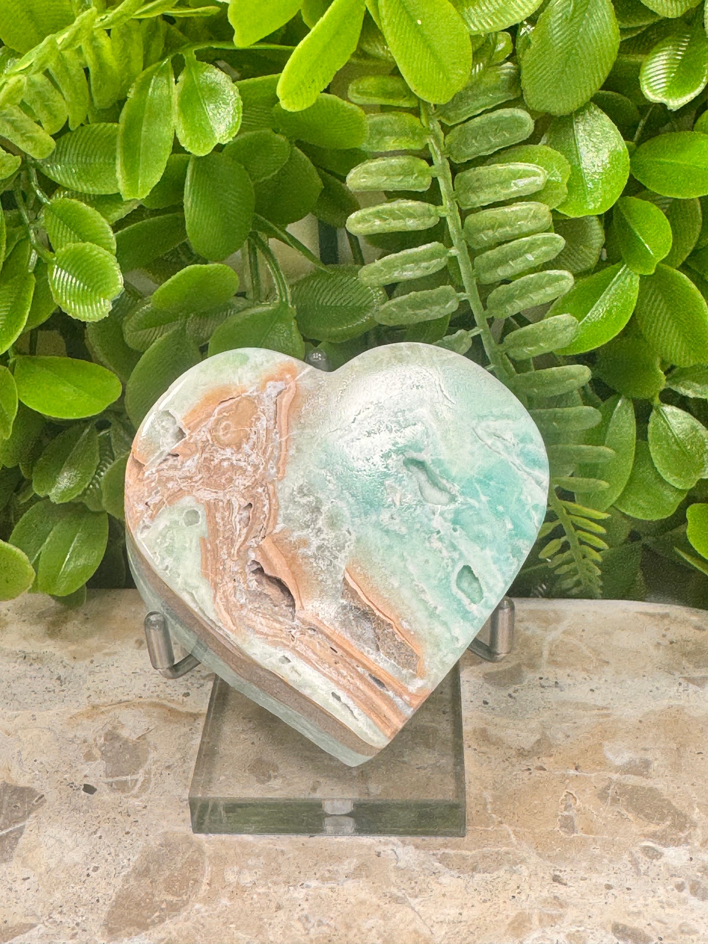 Hemimorphite Heart 222g