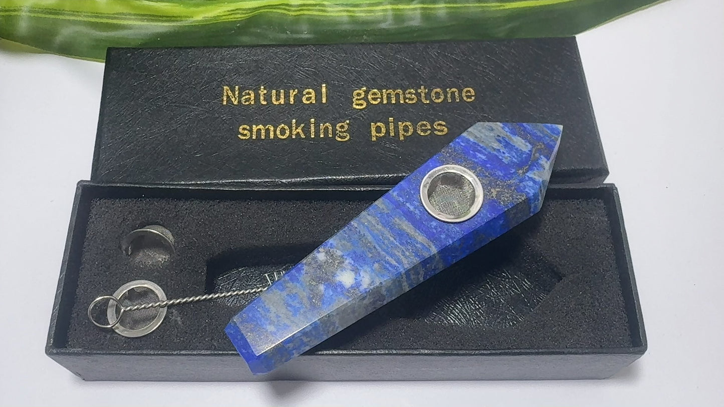 Lapis Lazuli Gemstone Pipe