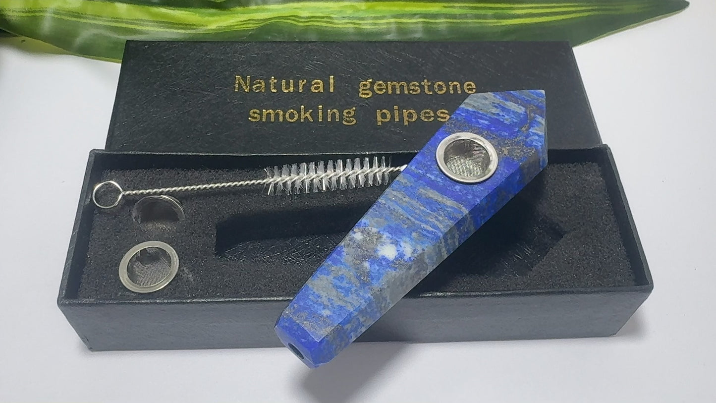 Lapis Lazuli Gemstone Pipe