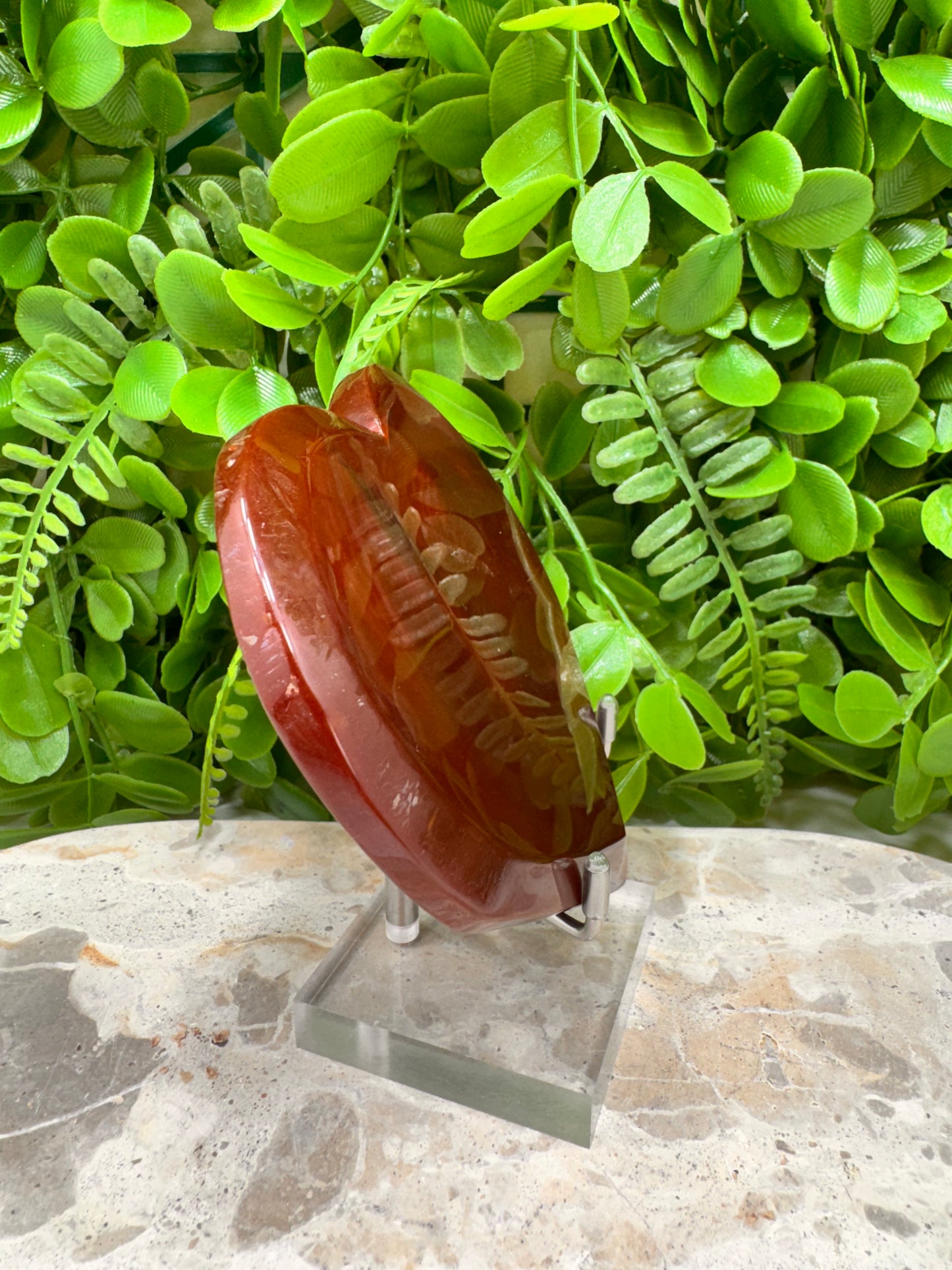 Carnelian Druzy Heart 226g
