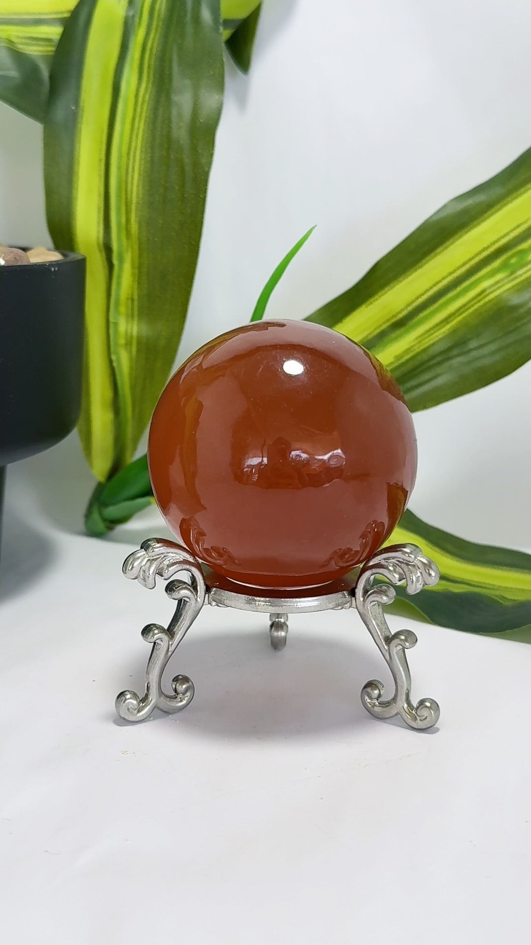 Honey Calcite Sphere 324g