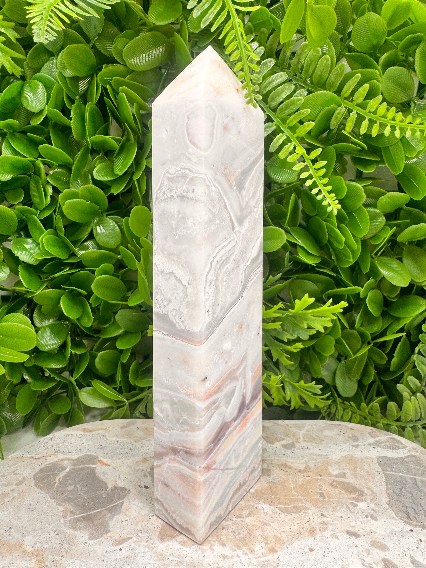 Pink Agate Tower 748g