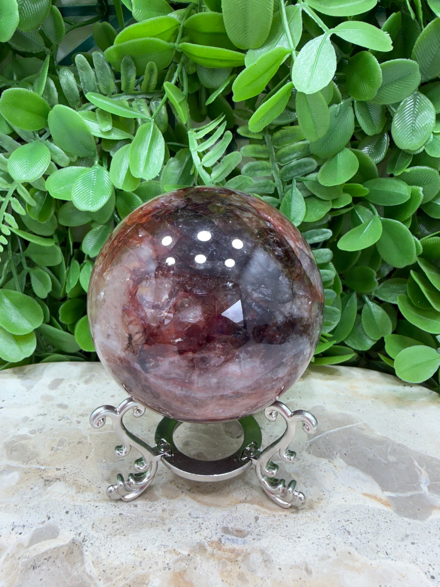 Fire Quartz Sphere 572g