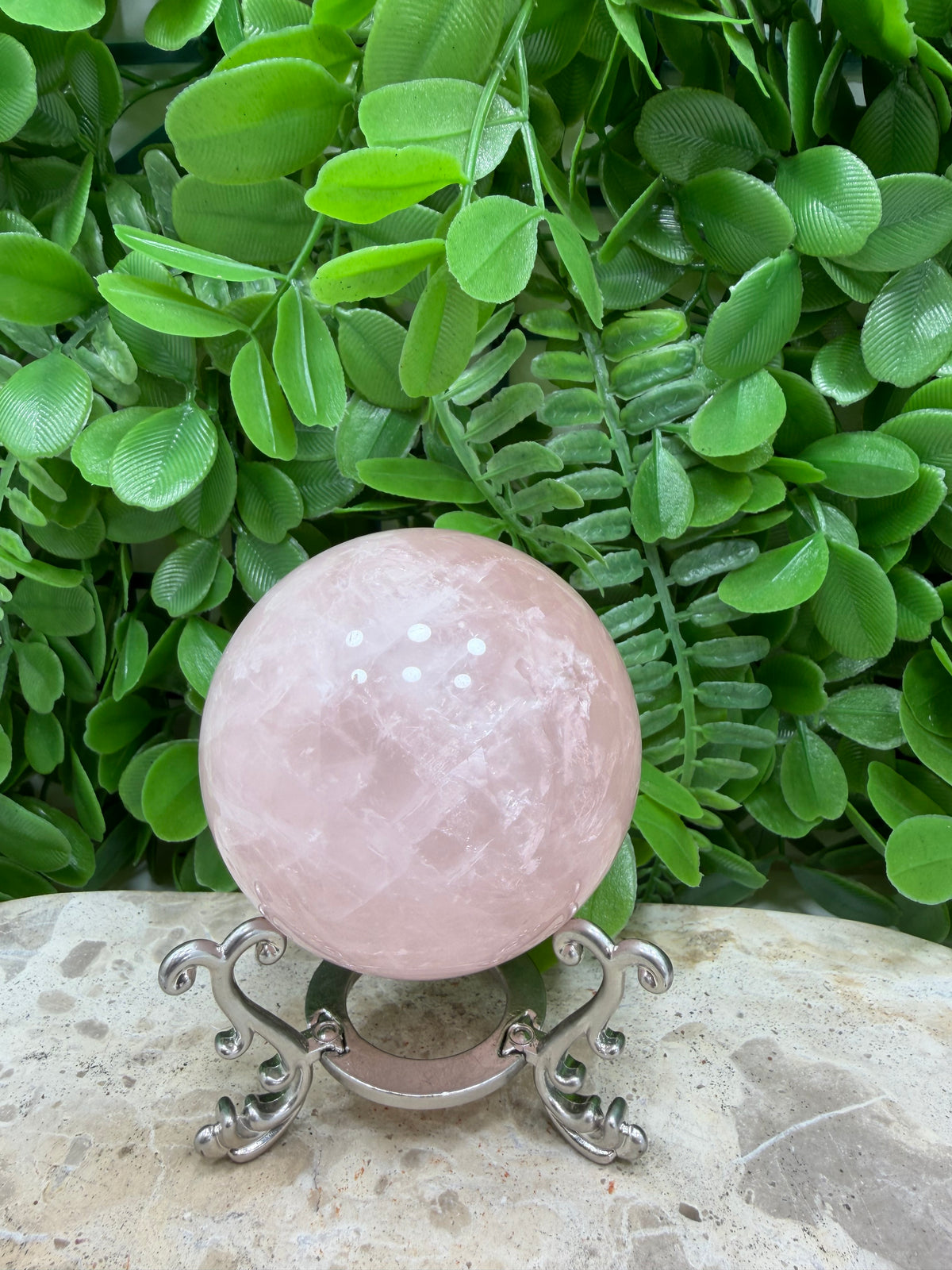 Rose Quartz Sphere | Love • Compassion • Healing
