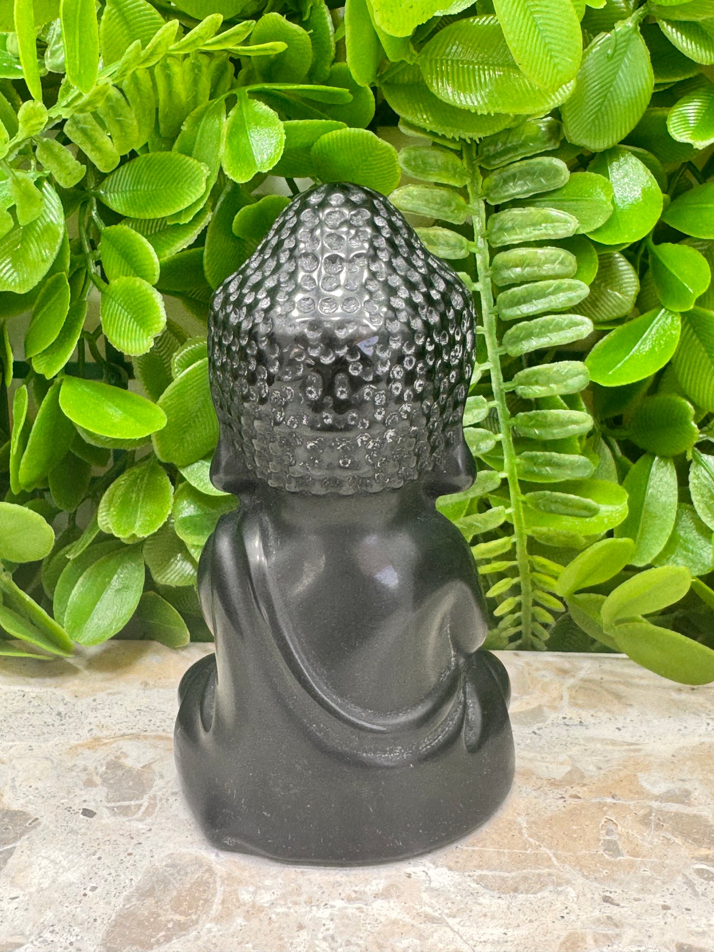 Black Obsidian Buddha 340g