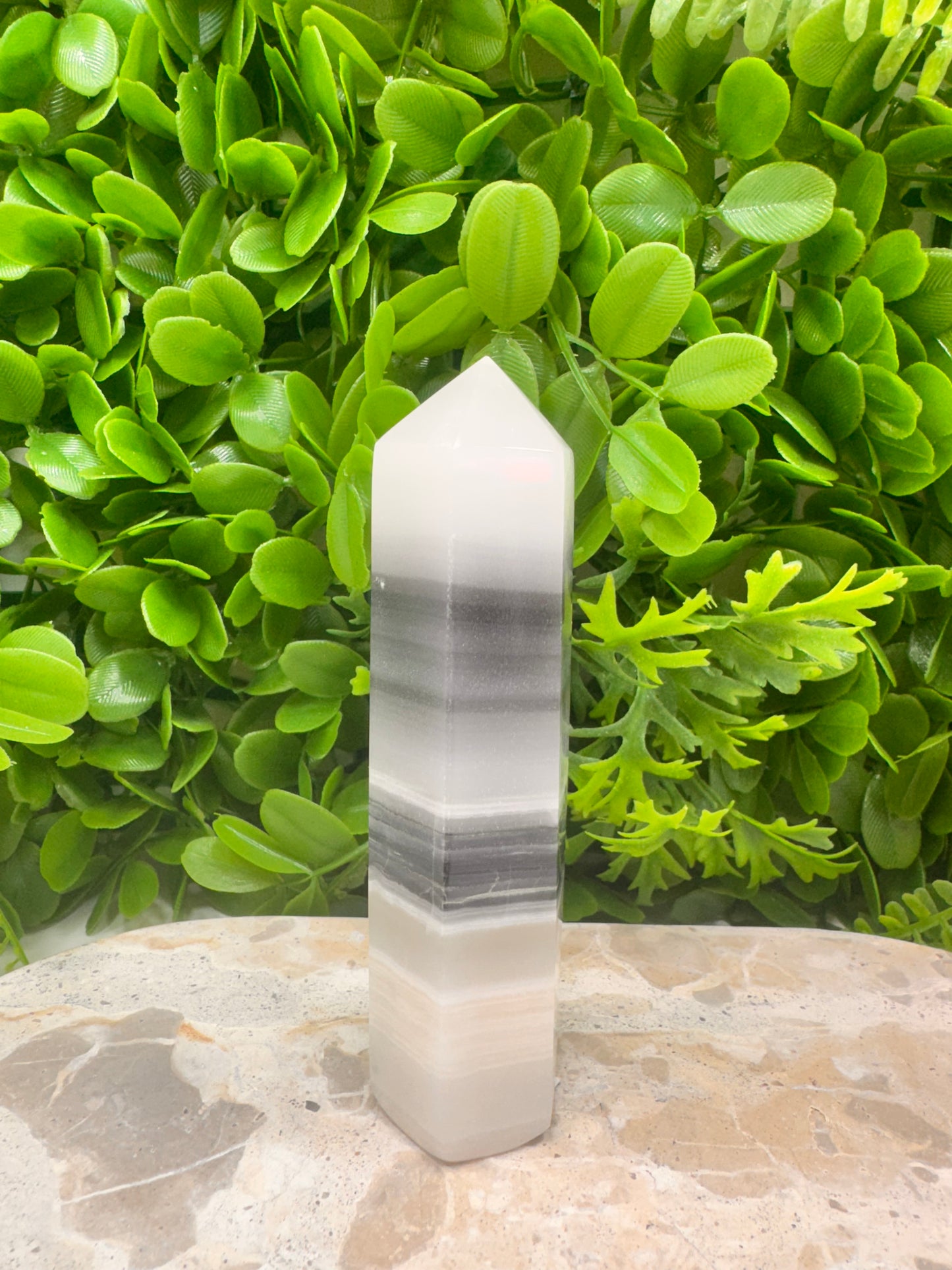 Black and White Onyx Tower 288g