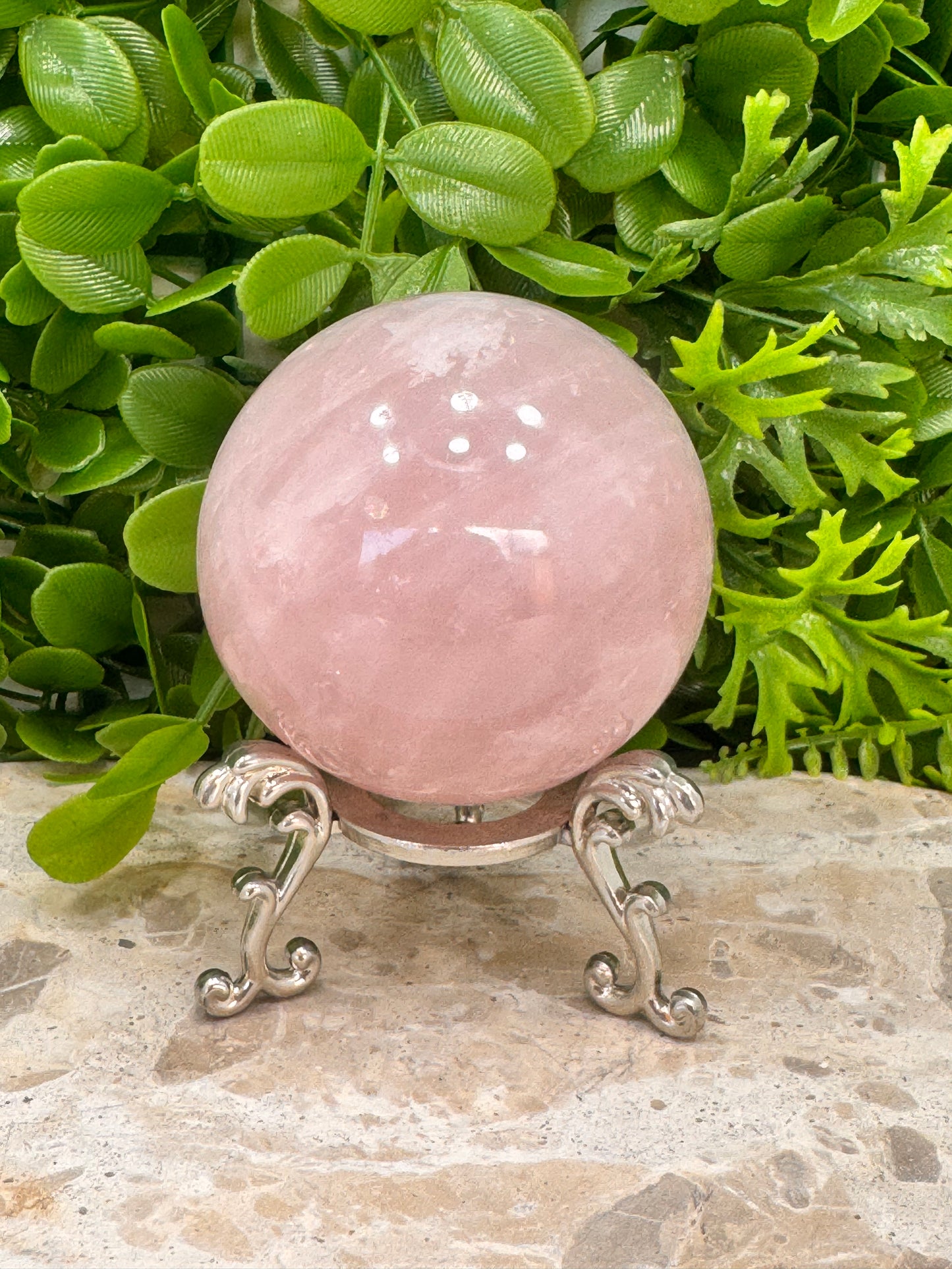 Rose Quartz Sphere 494g
