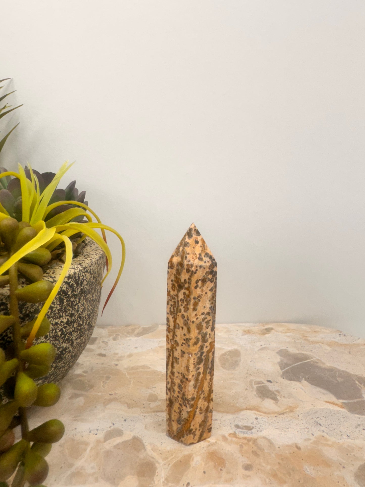 Leopard skin Jasper Point 72g