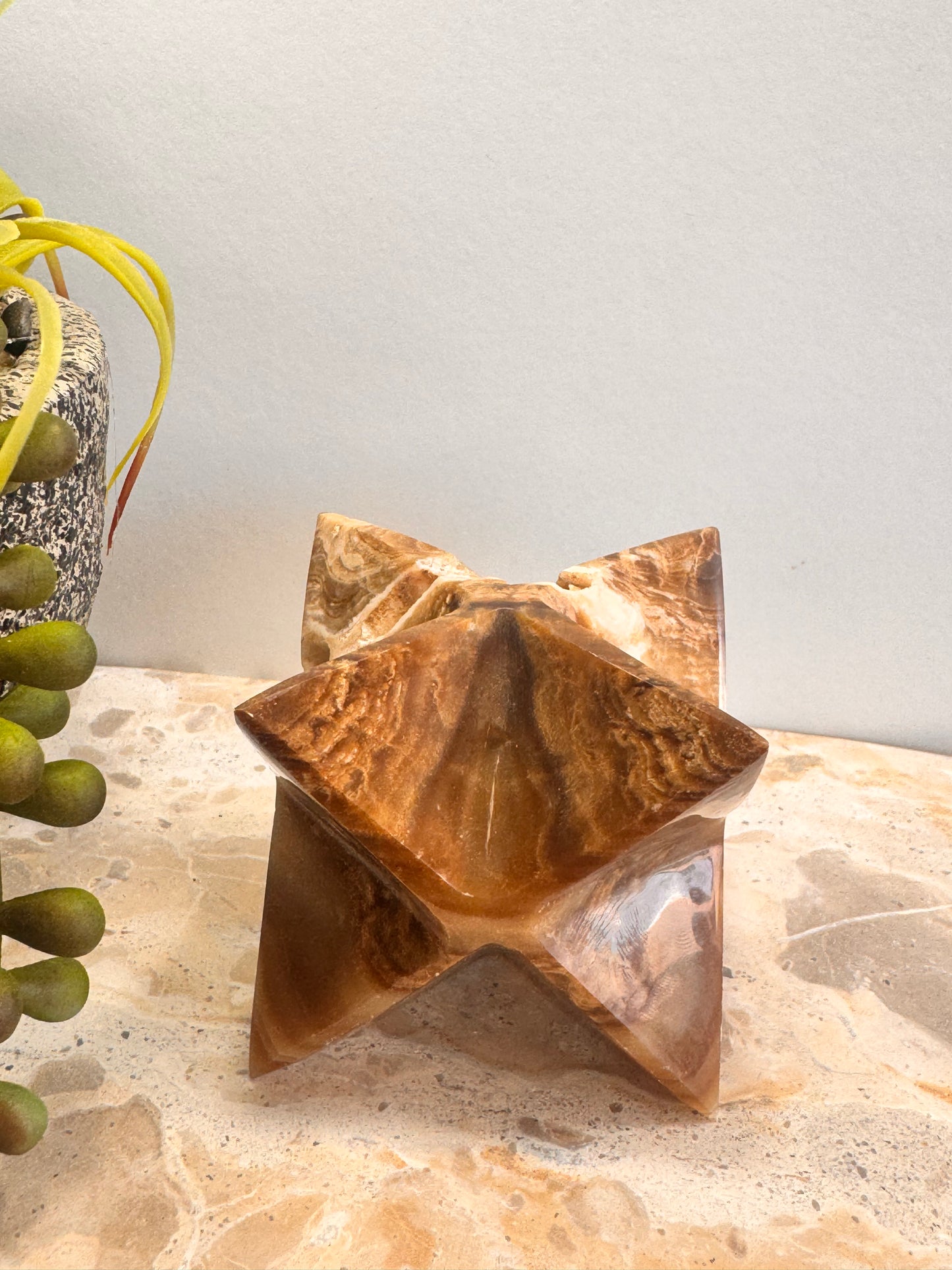 Chocolate Calcite Merkaba 286g