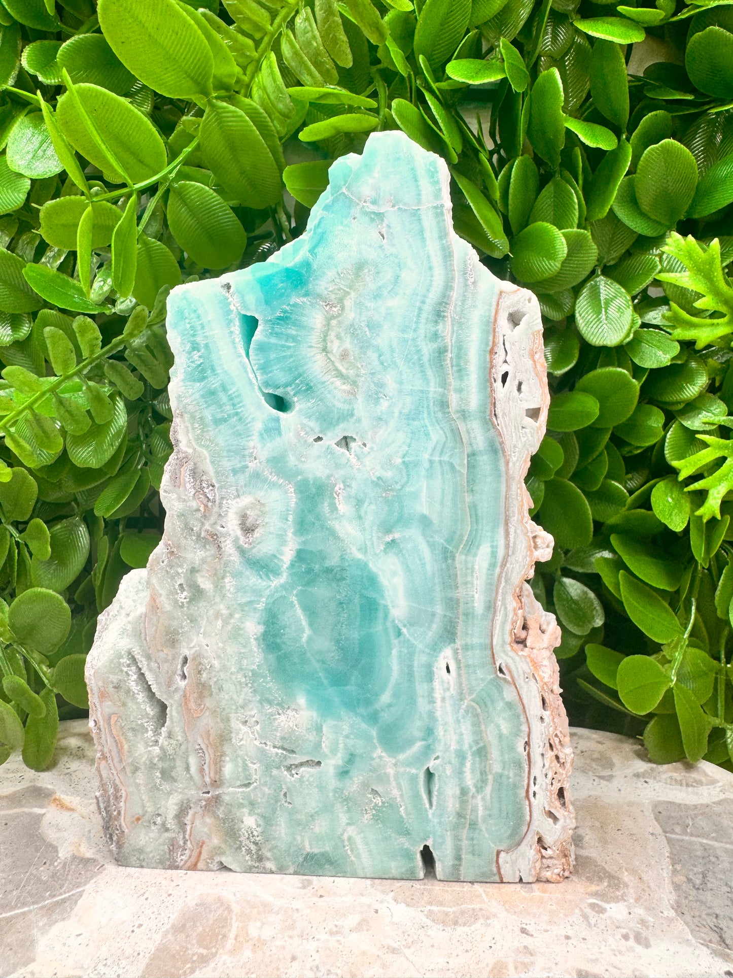 Aragonite Slice Freeform 468g