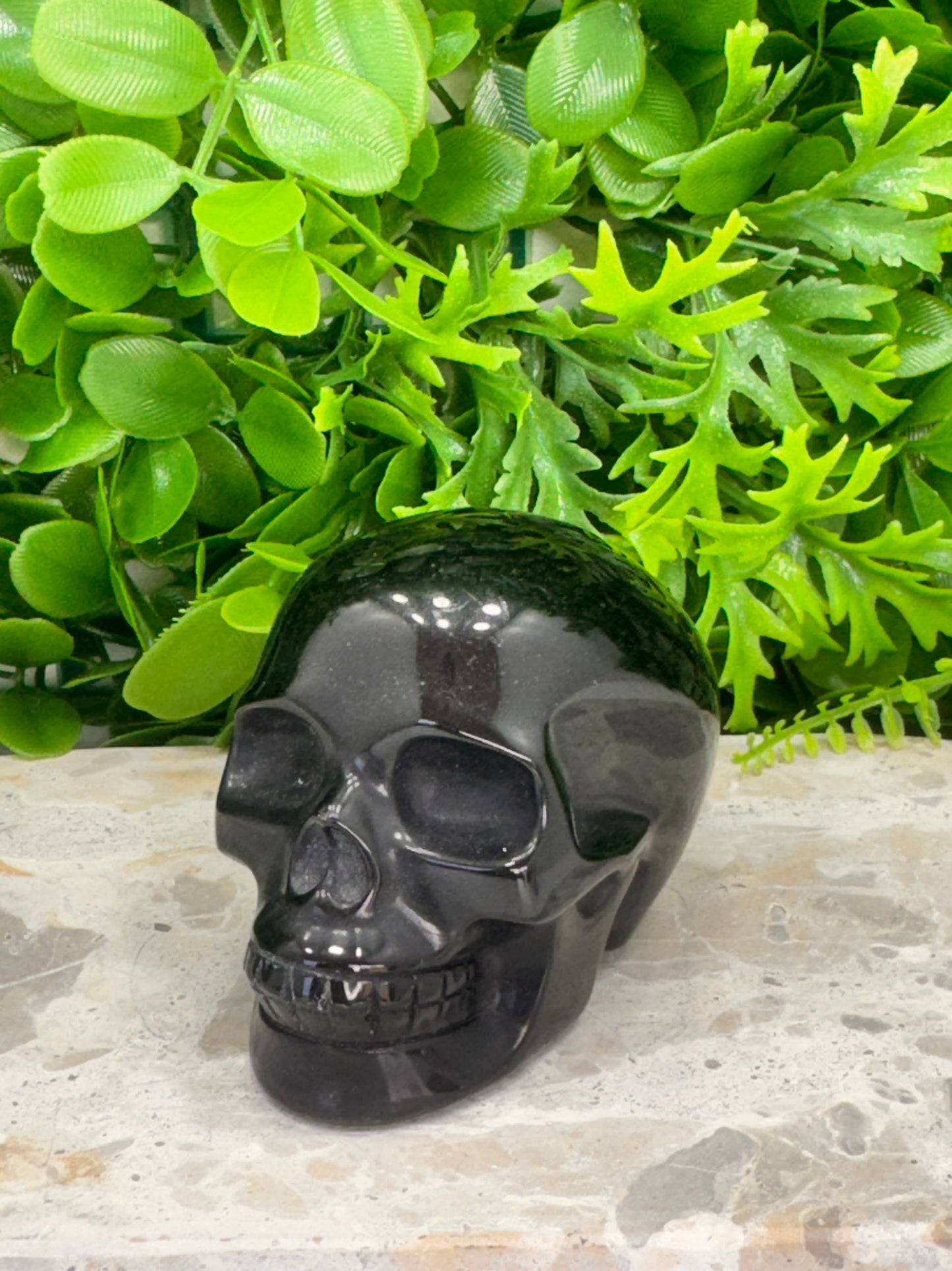 Obsidian Skull 418g