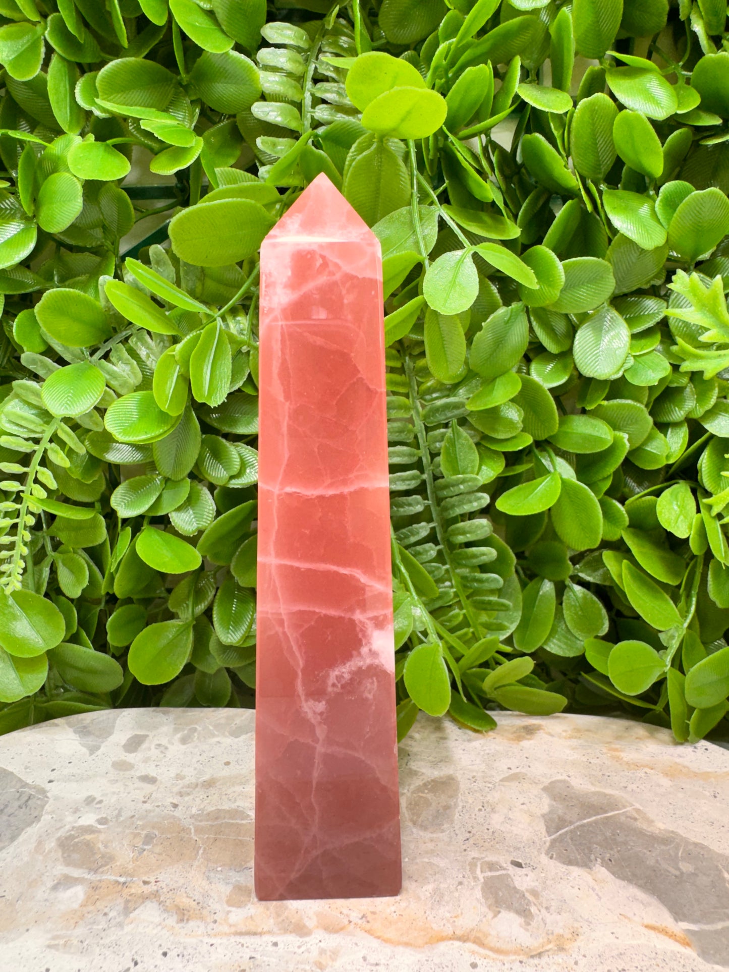 Rose Calcite Tower 376g